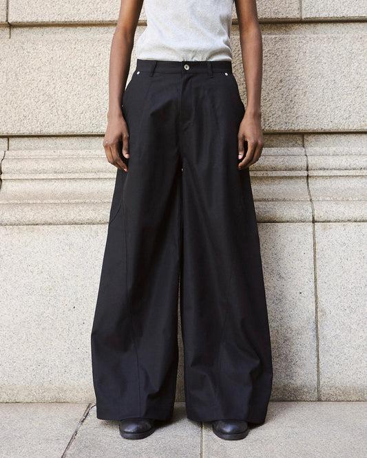 super baggy polyester slacks