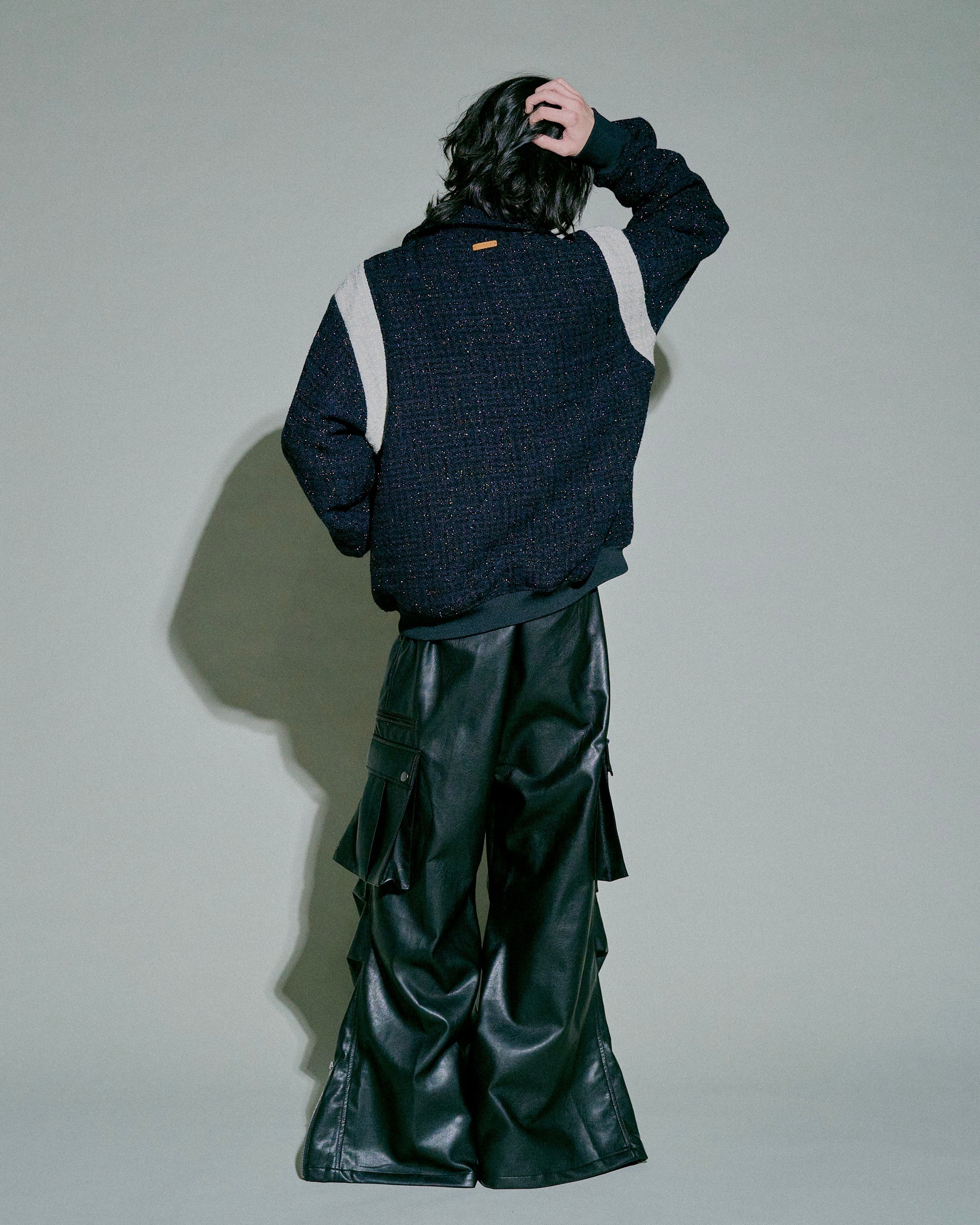 flower embroidery lame tweed varsity jacket – CAMPHOR WOOD