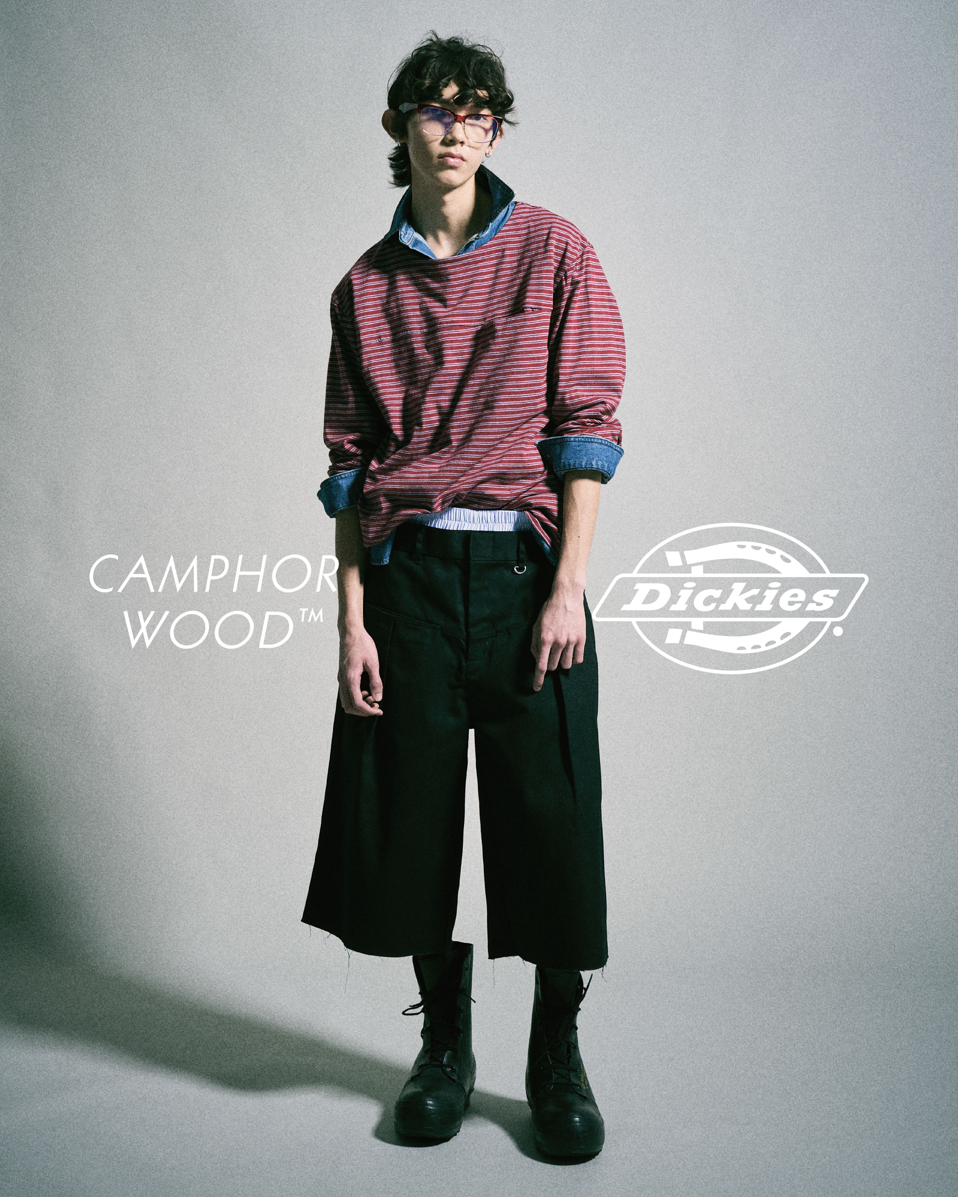 S WOOD ブラックオーバーオール CAMPHOR