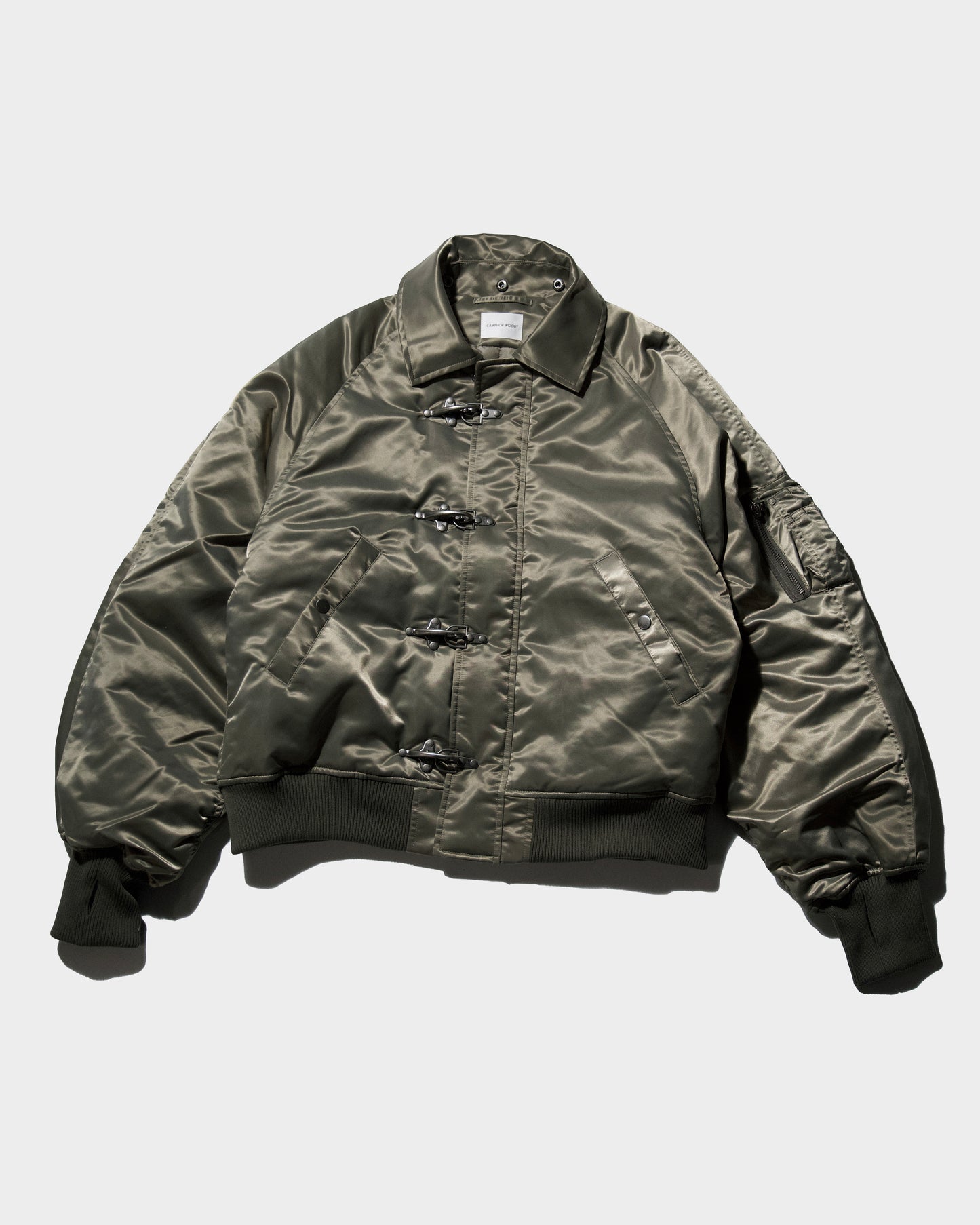 DETACHABLE COLLAR FIREMAN BOMBER JACKET
