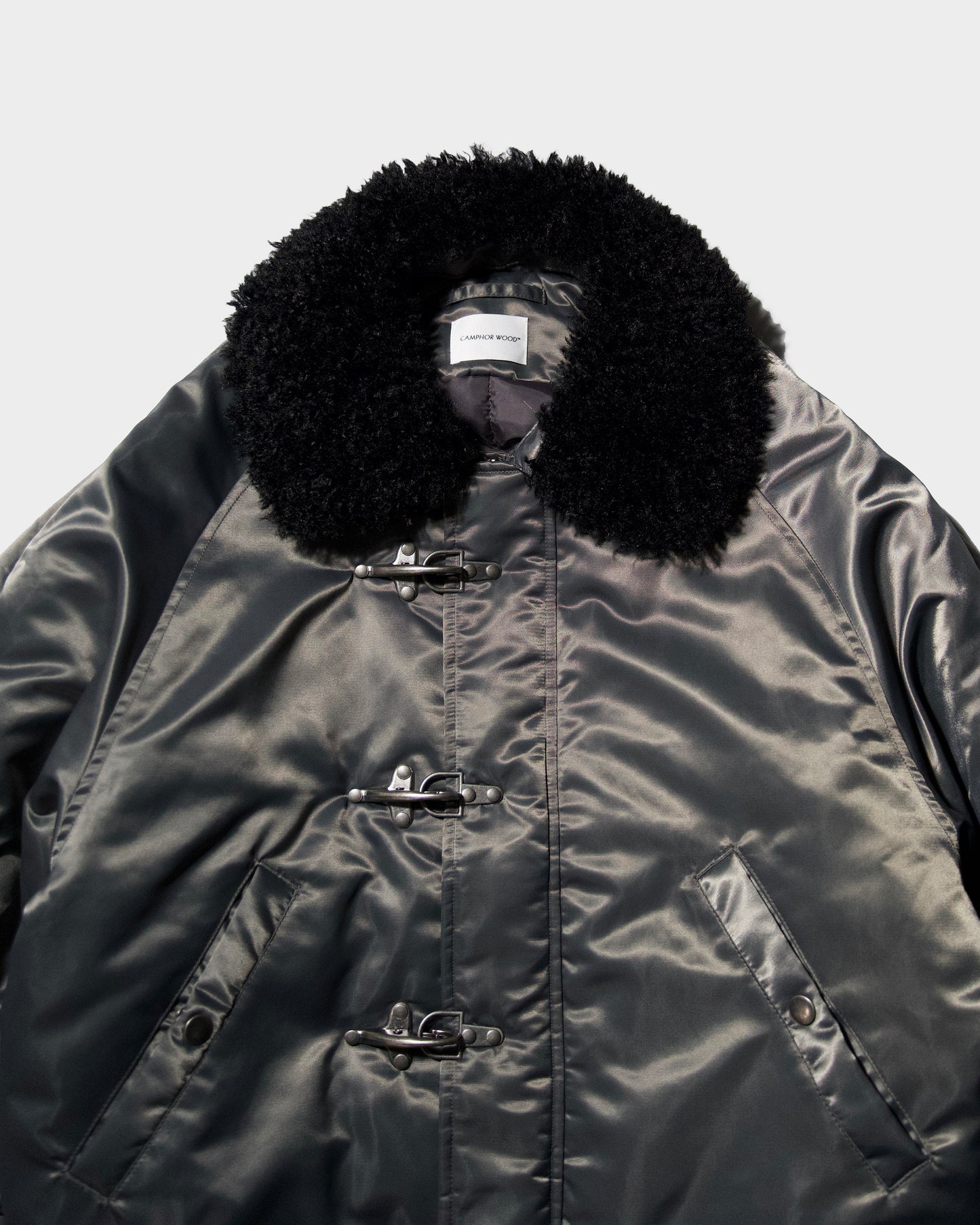 DETACHABLE COLLAR FIREMAN BOMBER JACKET