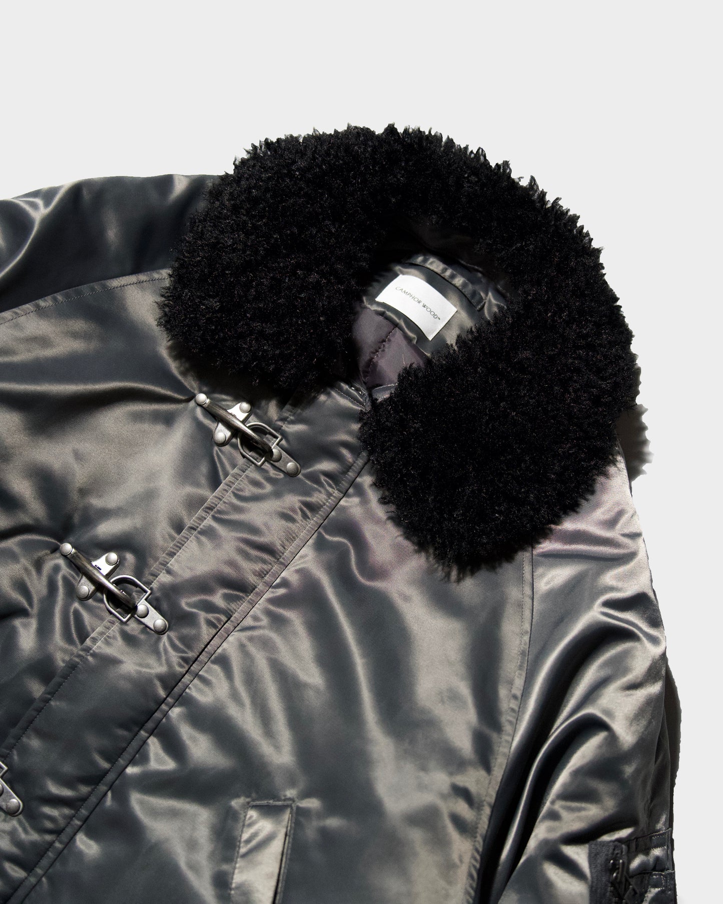 DETACHABLE COLLAR FIREMAN BOMBER JACKET