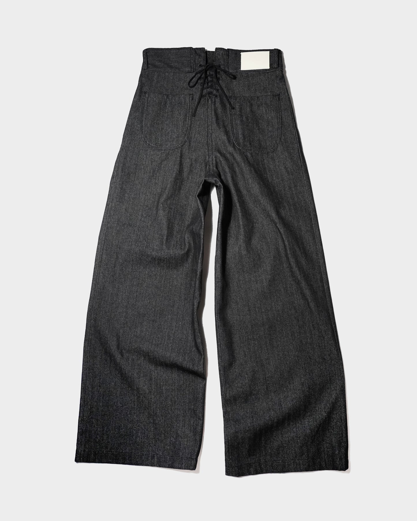 LACEUP SAILOR HERRINGBONE DENIM