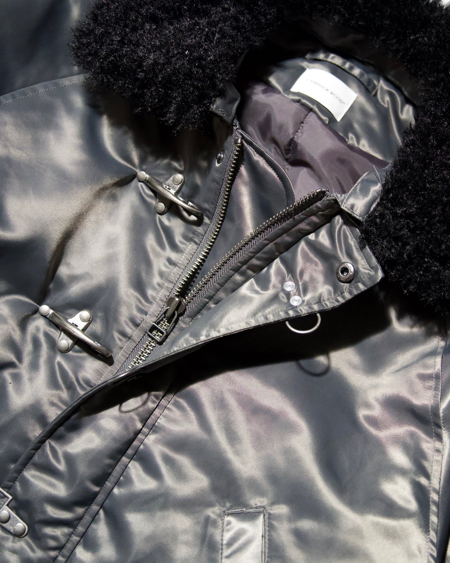 DETACHABLE COLLAR FIREMAN BOMBER JACKET