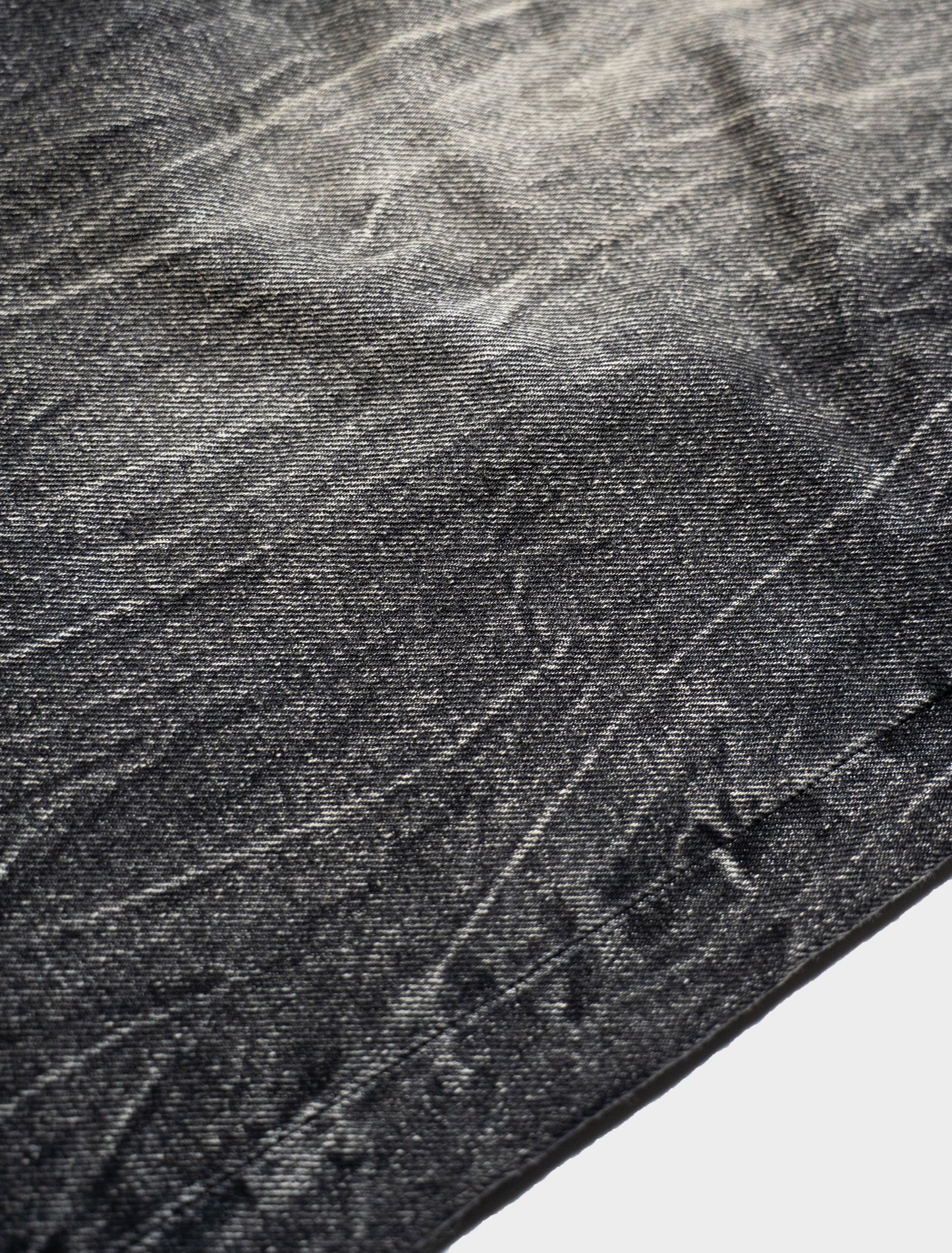 CRACKED CHEMICAL-WASHED WIDE BAGGY JEANS