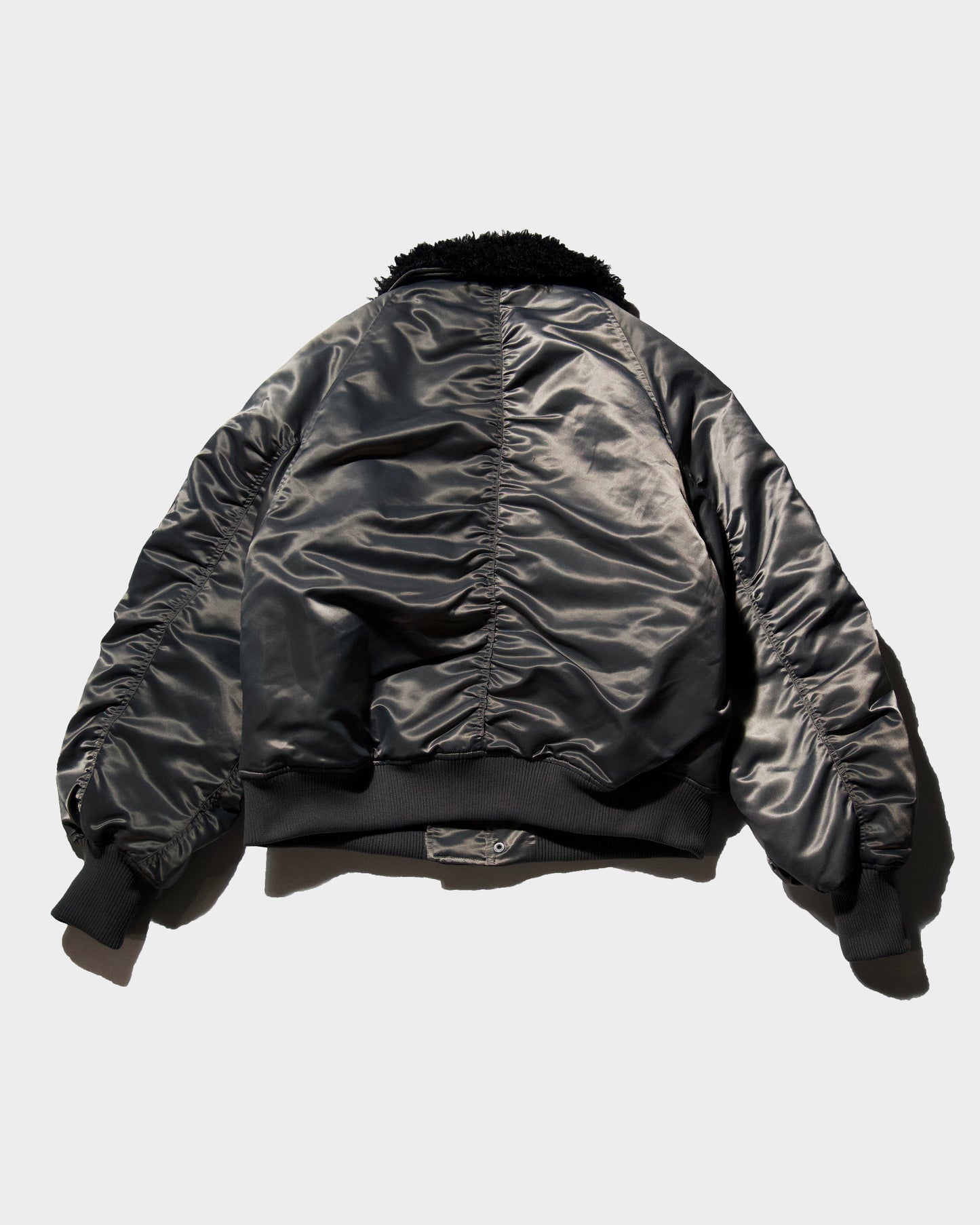 DETACHABLE COLLAR FIREMAN BOMBER JACKET