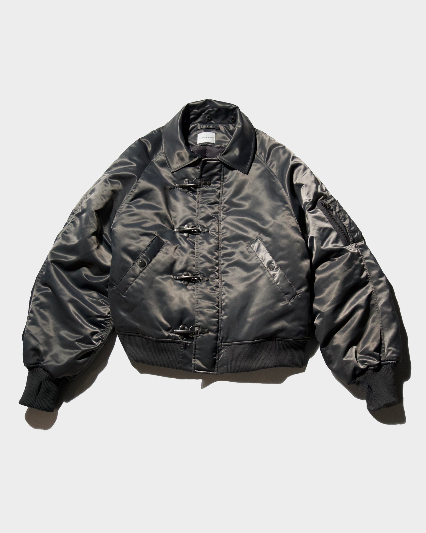 DETACHABLE COLLAR FIREMAN BOMBER JACKET