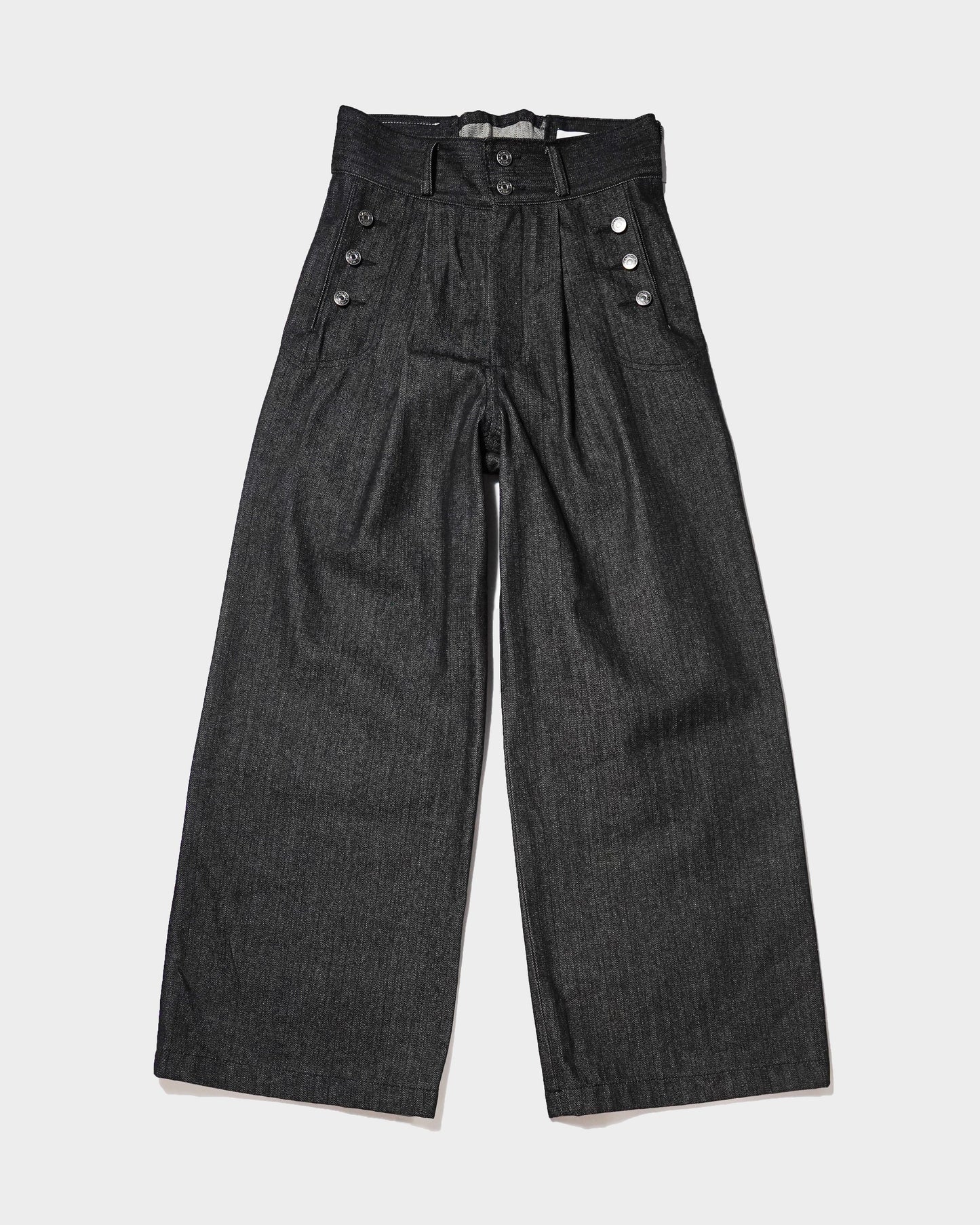 LACEUP SAILOR HERRINGBONE DENIM