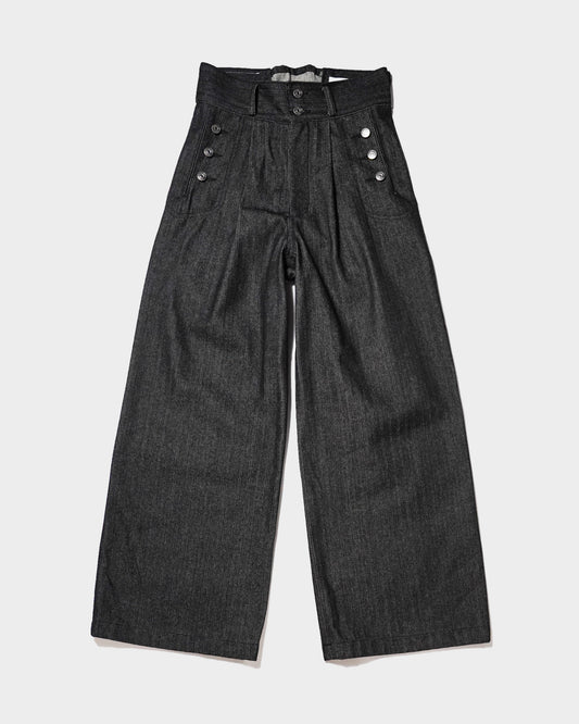 LACEUP SAILOR HERRINGBONE DENIM