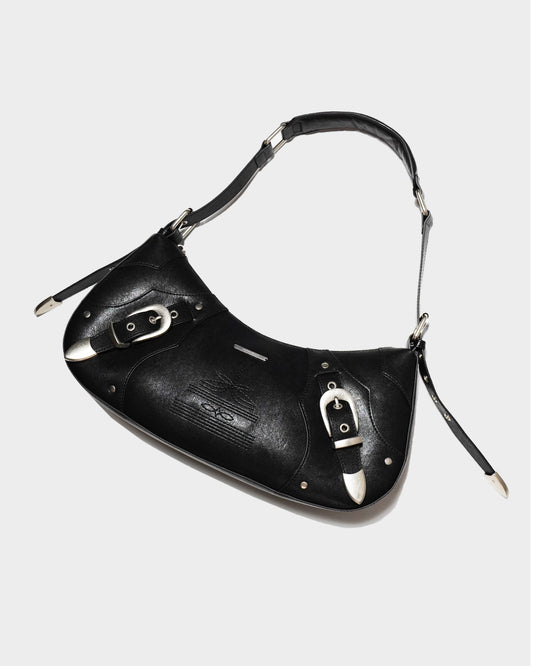 FAUX LEATHER BELT BUCKLE WESTERN BAG