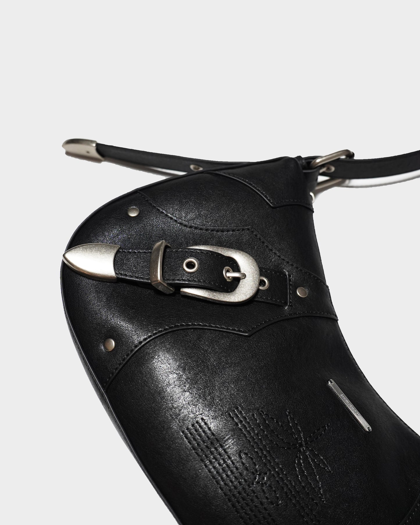 FAUX LEATHER BELT BUCKLE WESTERN BAG