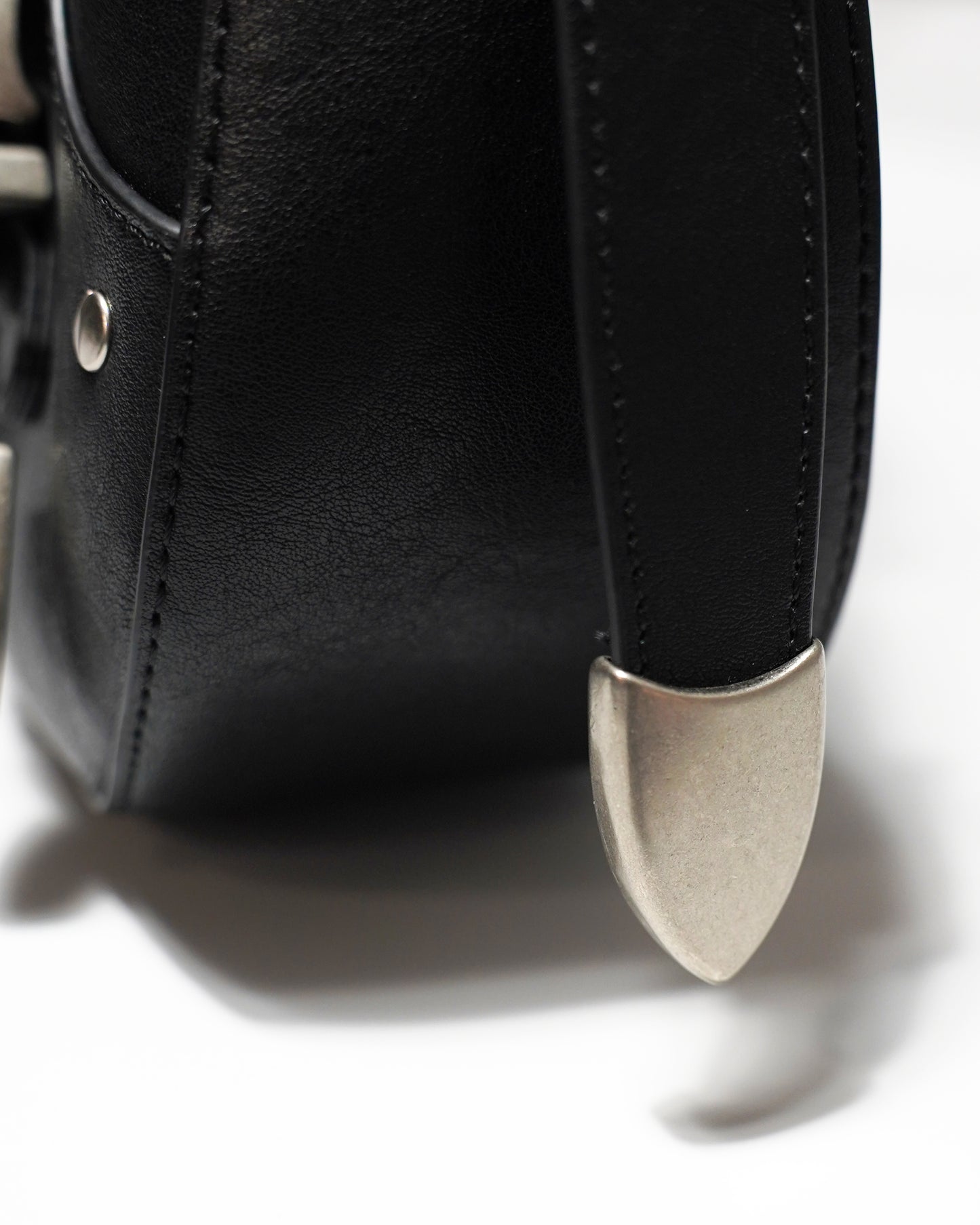 FAUX LEATHER BELT BUCKLE WESTERN BAG