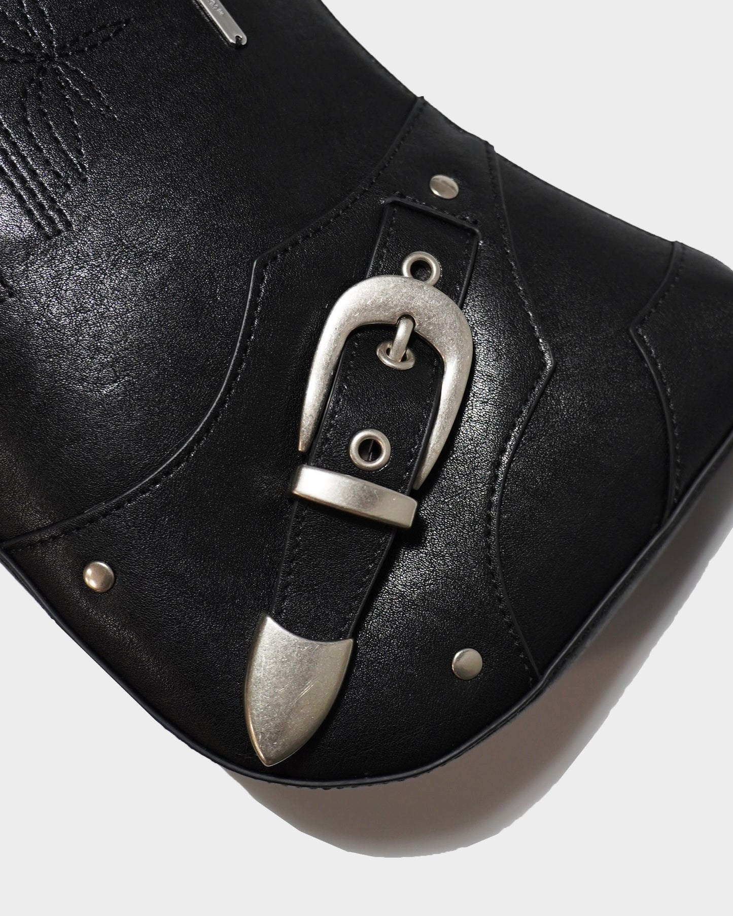FAUX LEATHER BELT BUCKLE WESTERN BAG