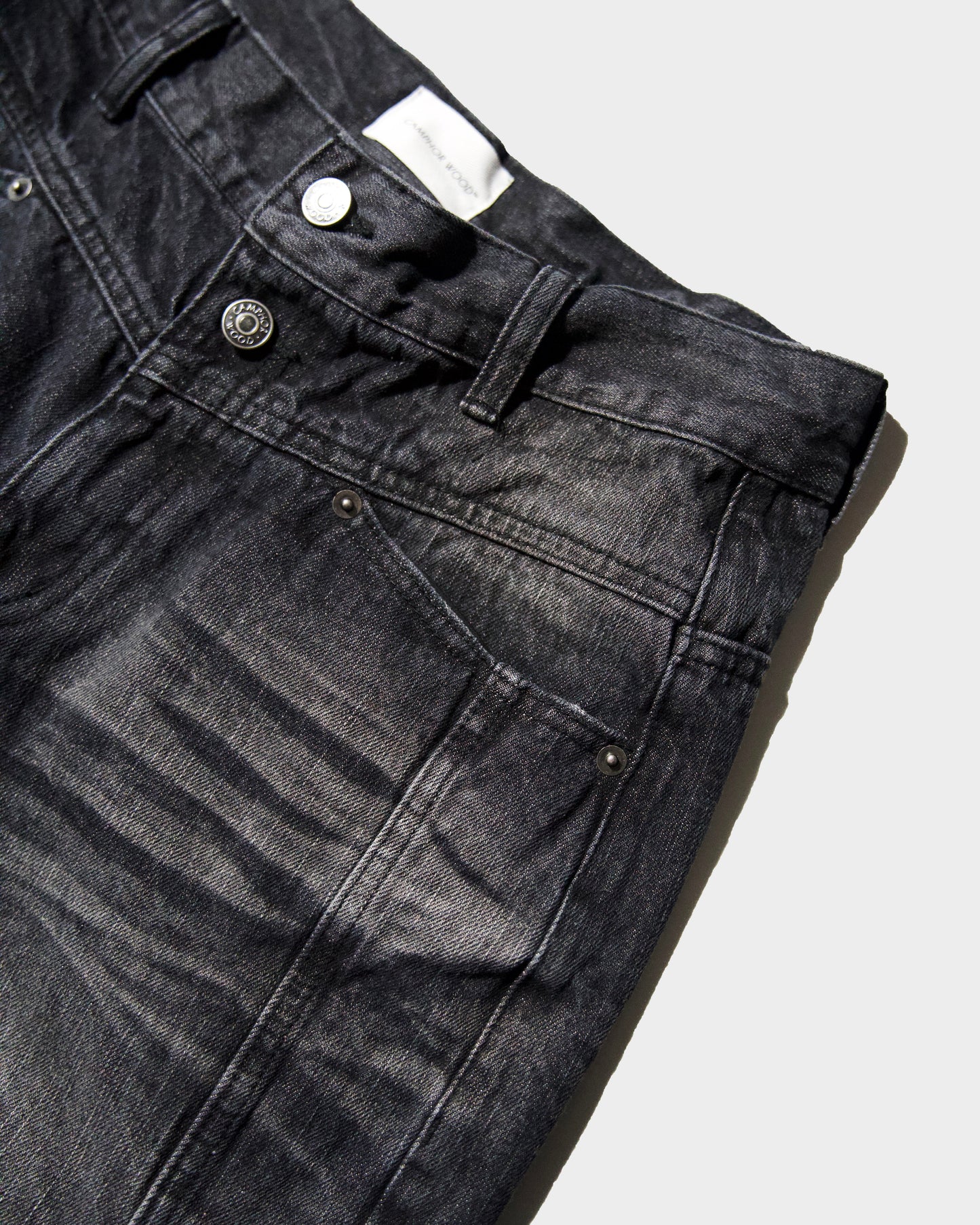 CRUSH FADE SIDE SEEM BOOTS CUT JEANS