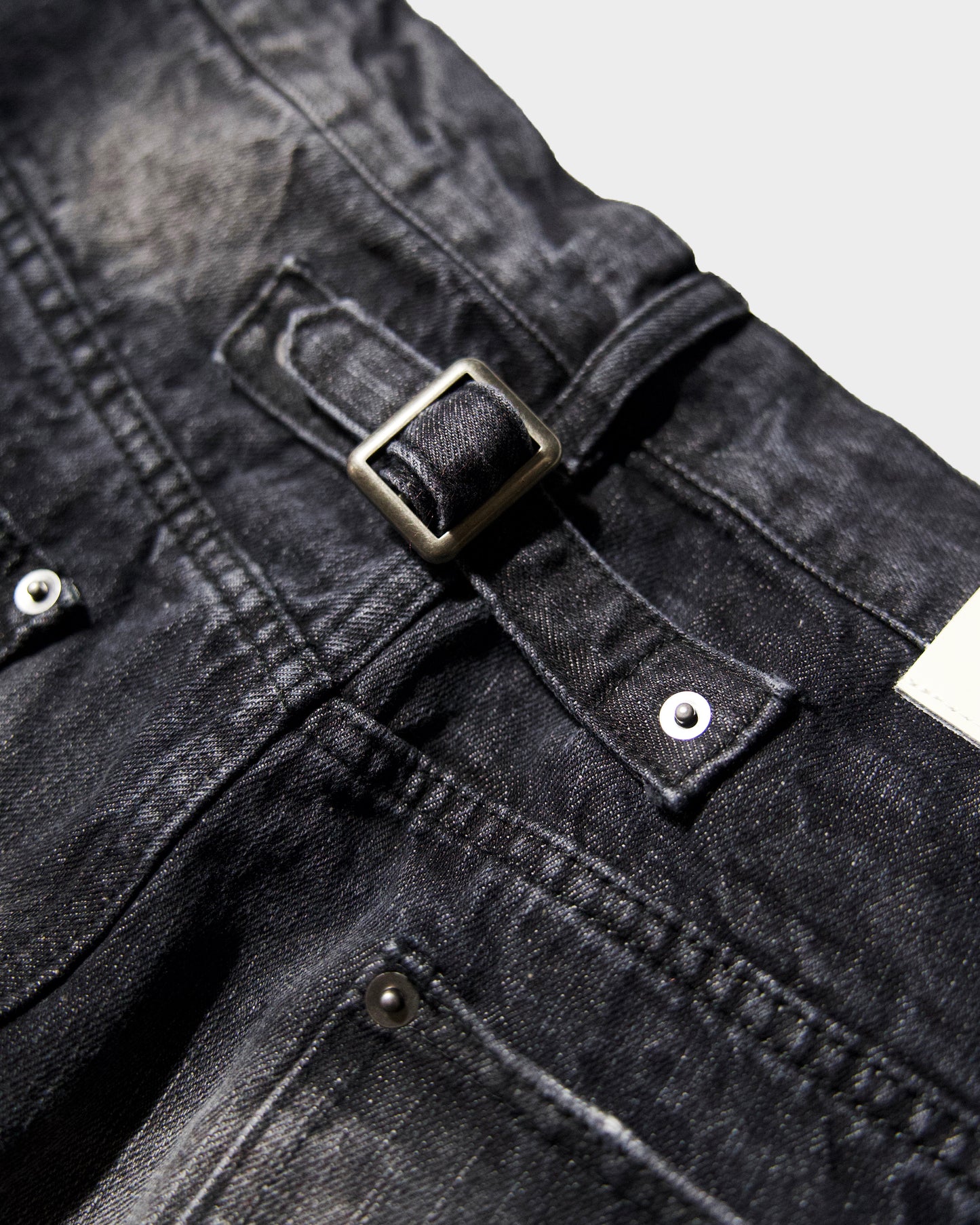 CRUSH FADE SIDE SEEM BOOTS CUT JEANS