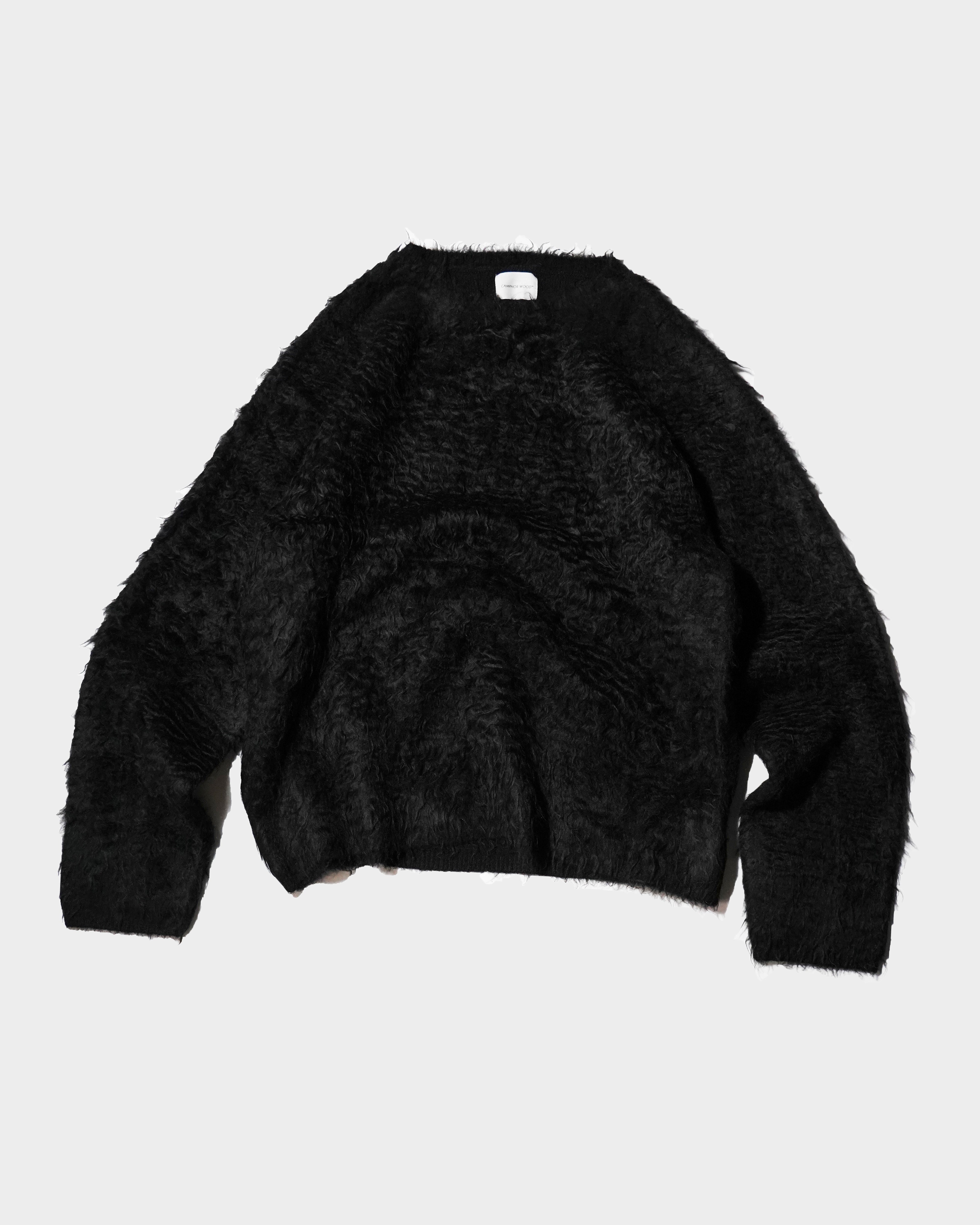 MOHAIR TOUCH SUPER SHAGGY PULLOVER – CAMPHOR WOOD - OFFICIAL