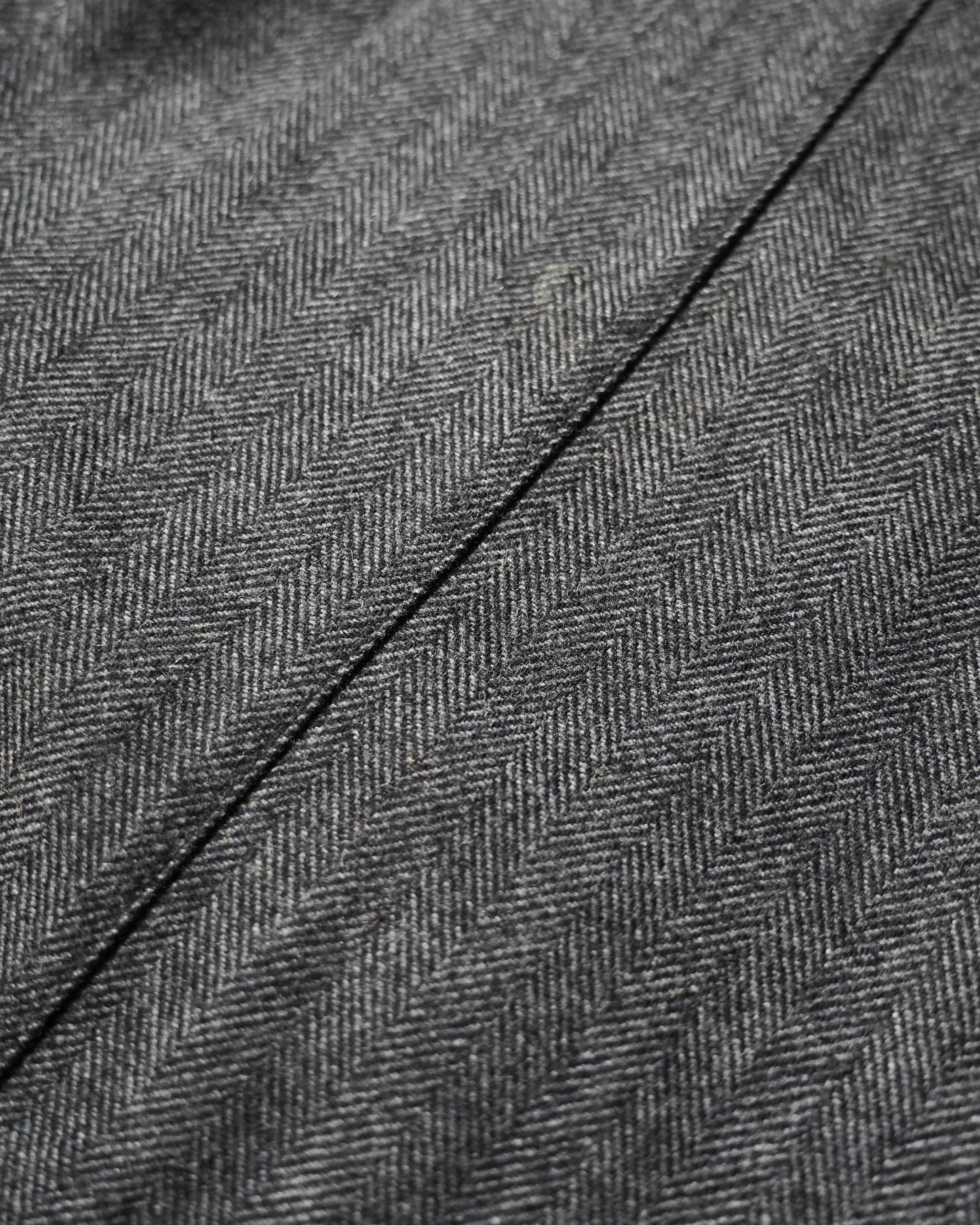 WIDE BAGGY SEEM TUCK TWEED SLACKS