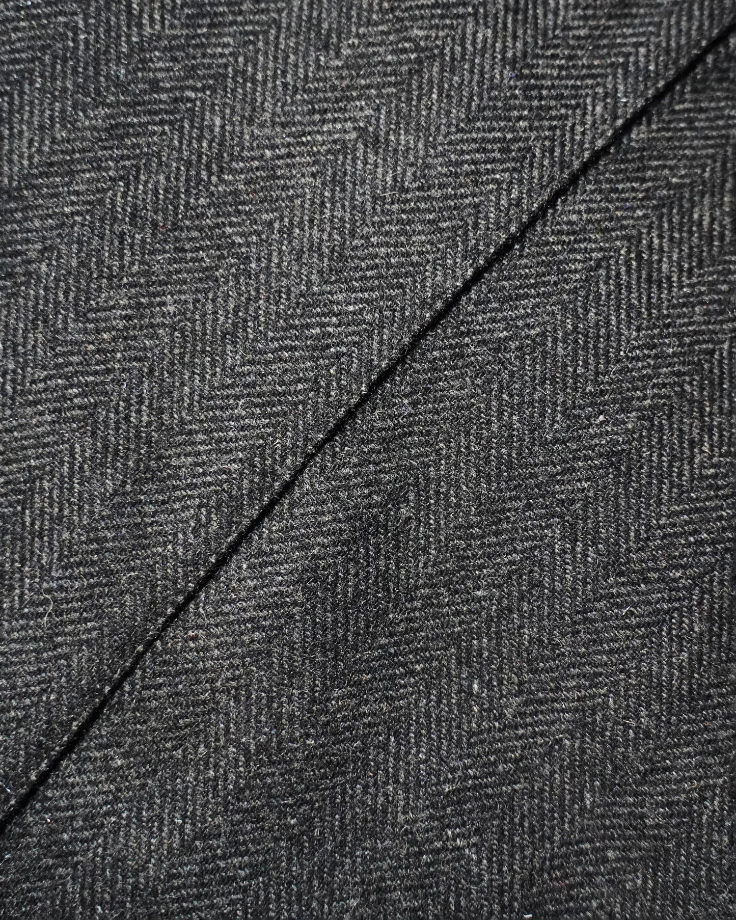 WIDE BAGGY SEEM TUCK TWEED SLACKS