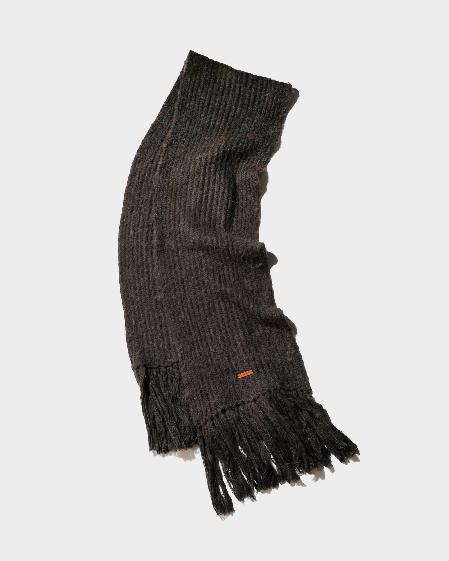 MOHAIR/ALPACA FRINGE LONG MUFFLER