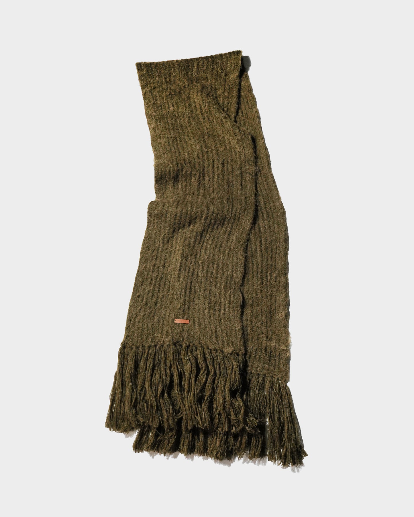 MOHAIR/ALPACA FRINGE LONG MUFFLER