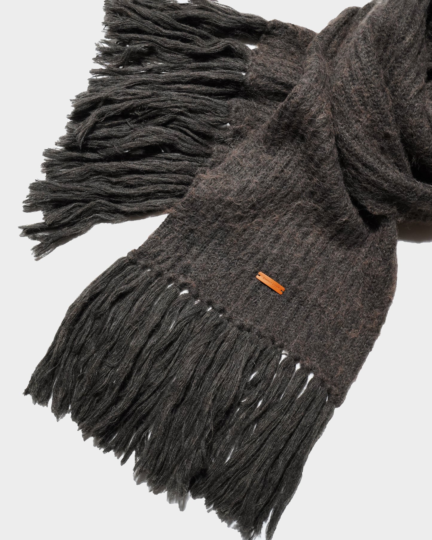 MOHAIR/ALPACA FRINGE LONG MUFFLER