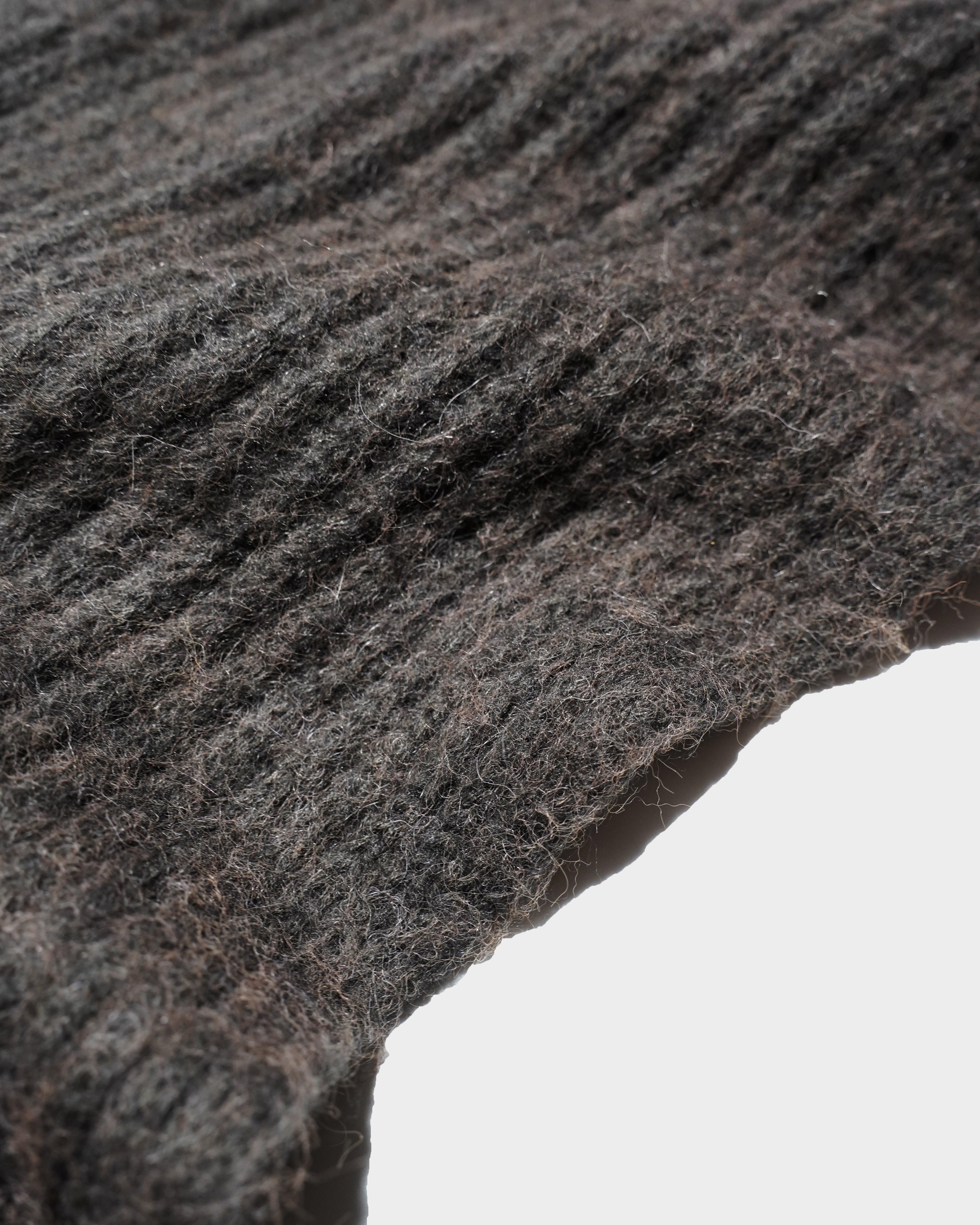 MOHAIR/ALPACA FRINGE LONG MUFFLER – CAMPHOR WOOD - OFFICIAL ONLINE
