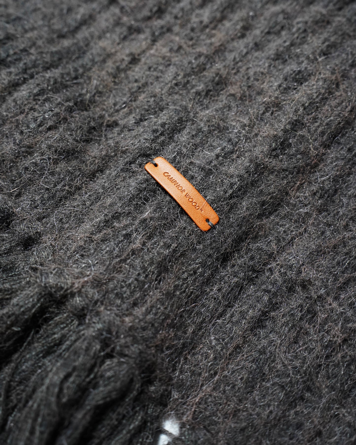 MOHAIR/ALPACA FRINGE LONG MUFFLER