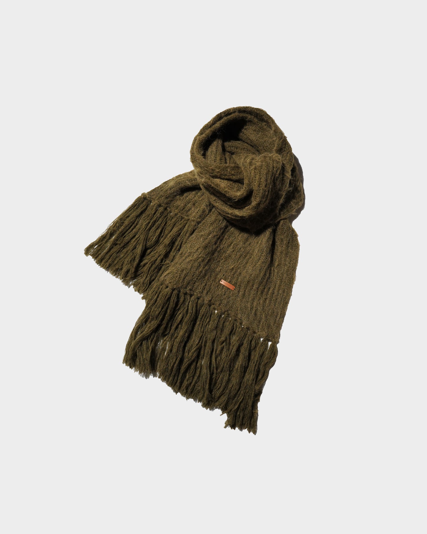 MOHAIR/ALPACA FRINGE LONG MUFFLER