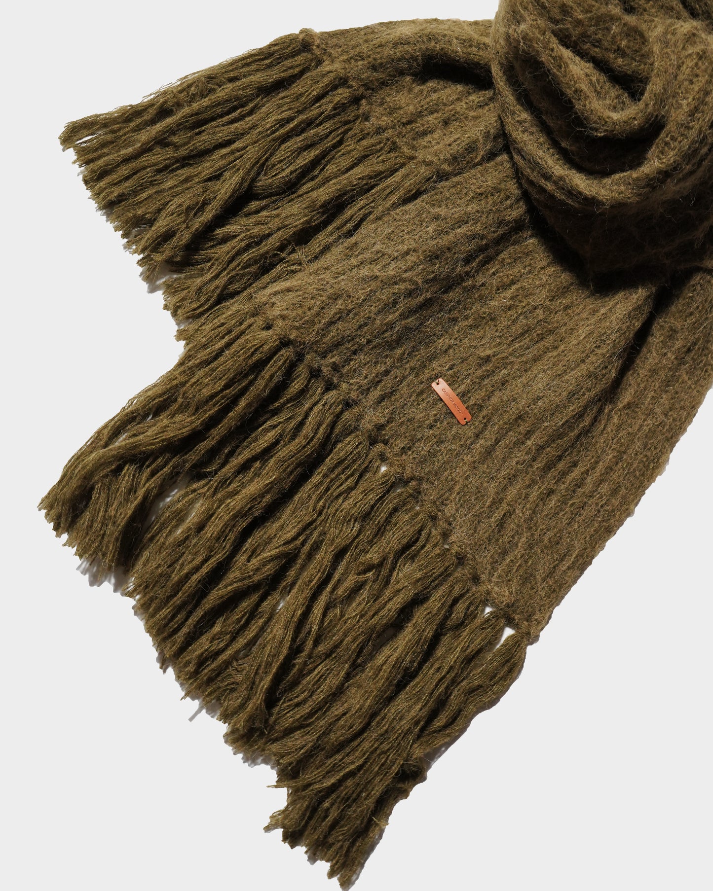 MOHAIR/ALPACA FRINGE LONG MUFFLER