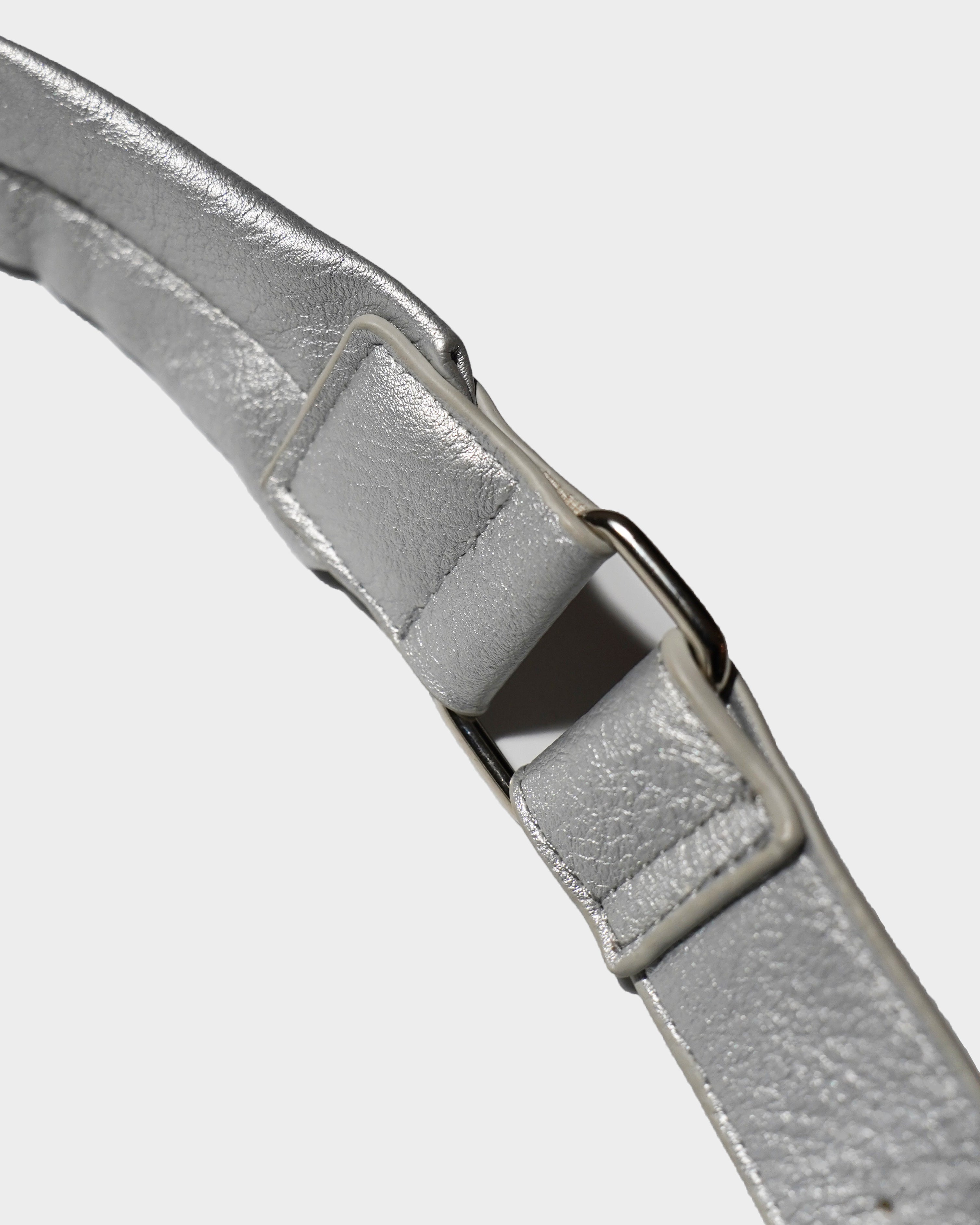 FAUX LEATHER MULTI POCKET SHOULDER BAG - SILVER – CAMPHOR WOOD