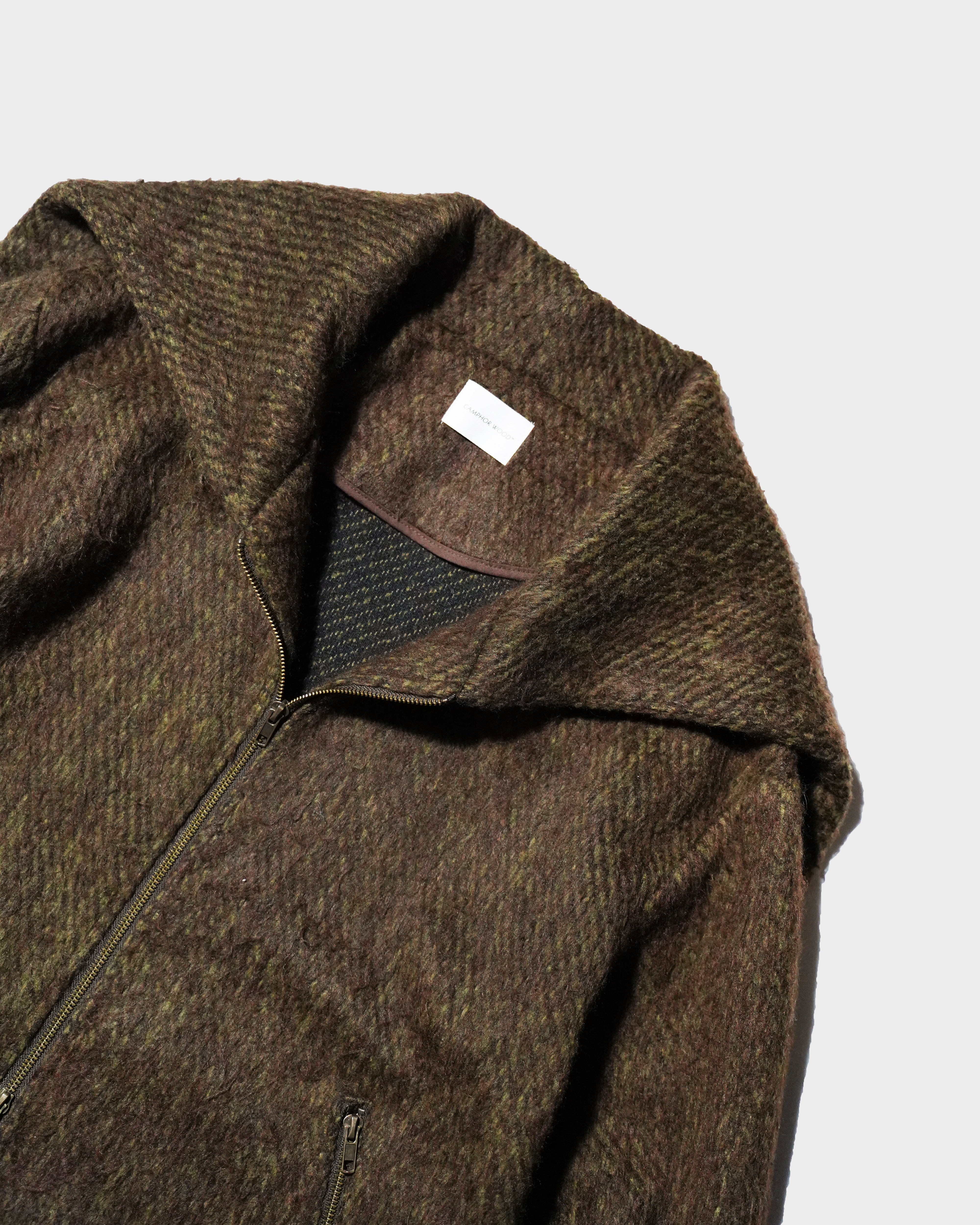 SAILOR COLLAR SHAGGY HOODIE – CAMPHOR WOOD - OFFICIAL ONLINE STORE