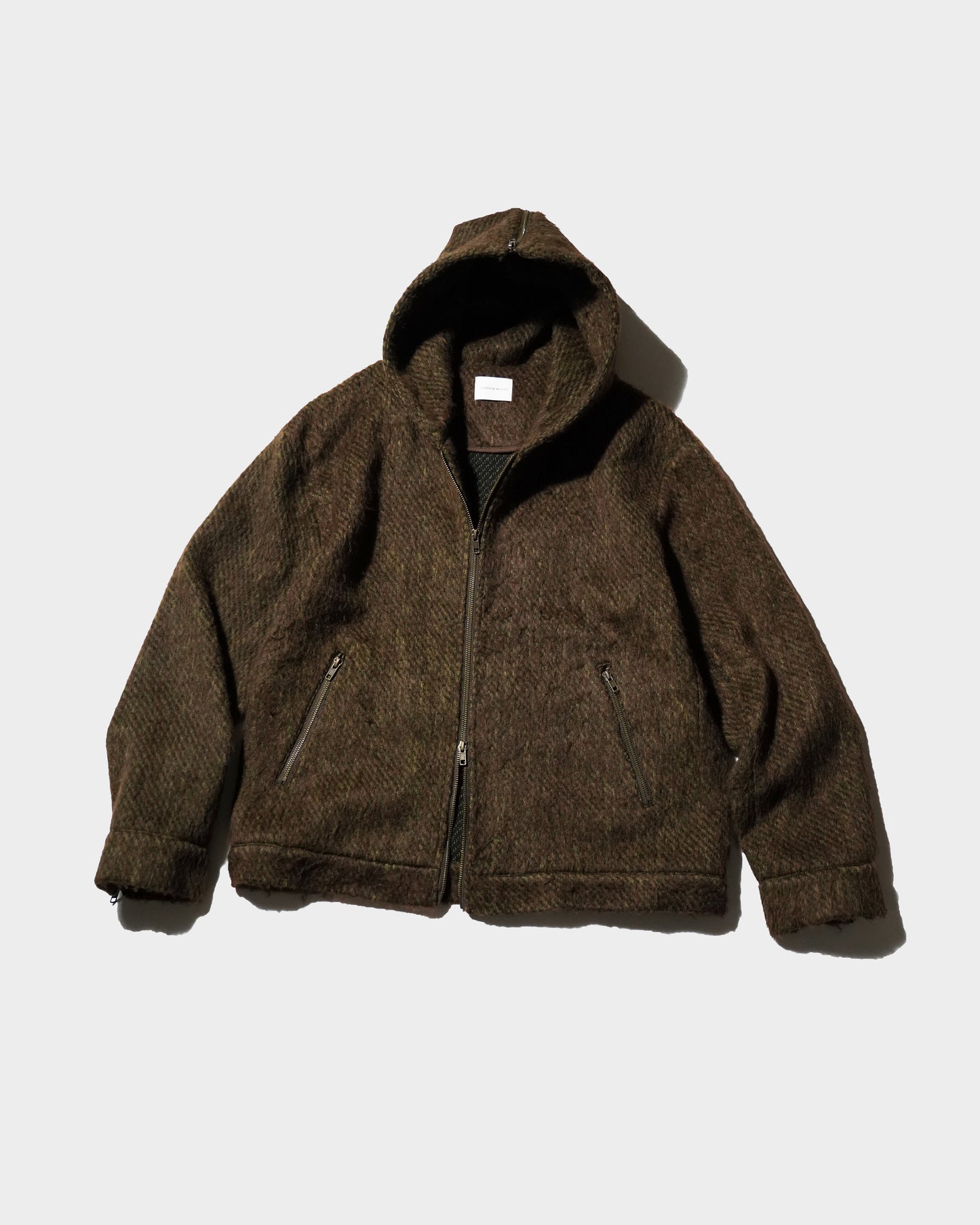 SAILOR COLLAR SHAGGY HOODIE