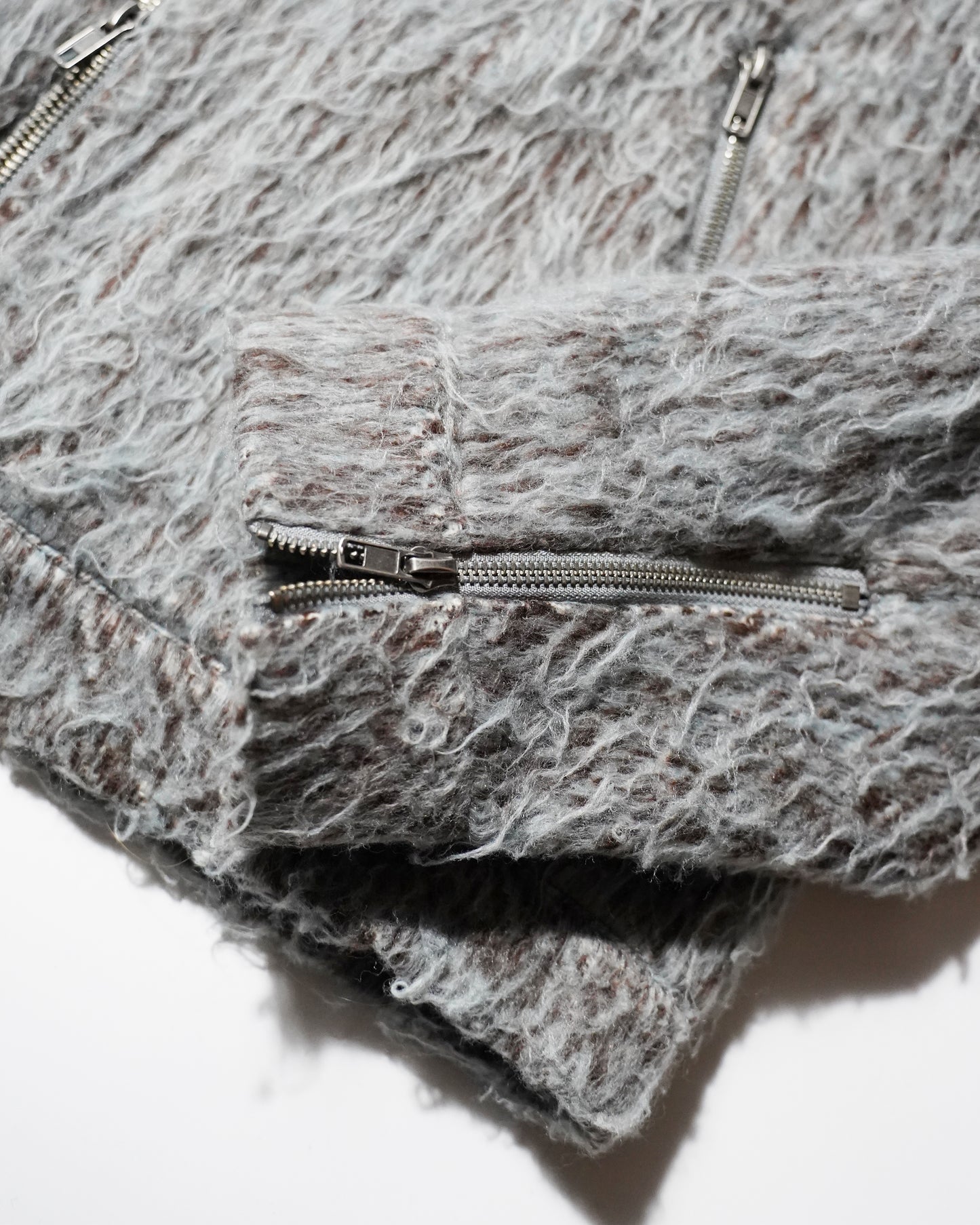 SAILOR COLLAR SHAGGY HOODIE