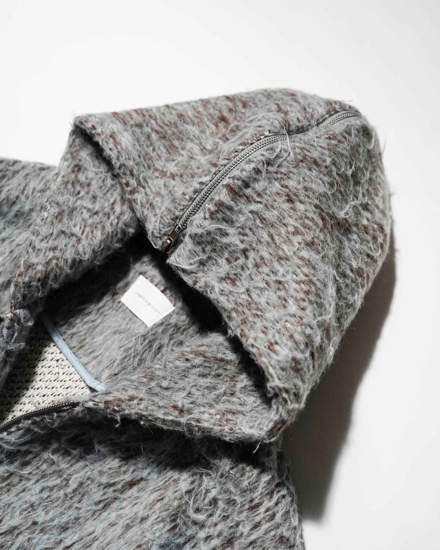 SAILOR COLLAR SHAGGY HOODIE