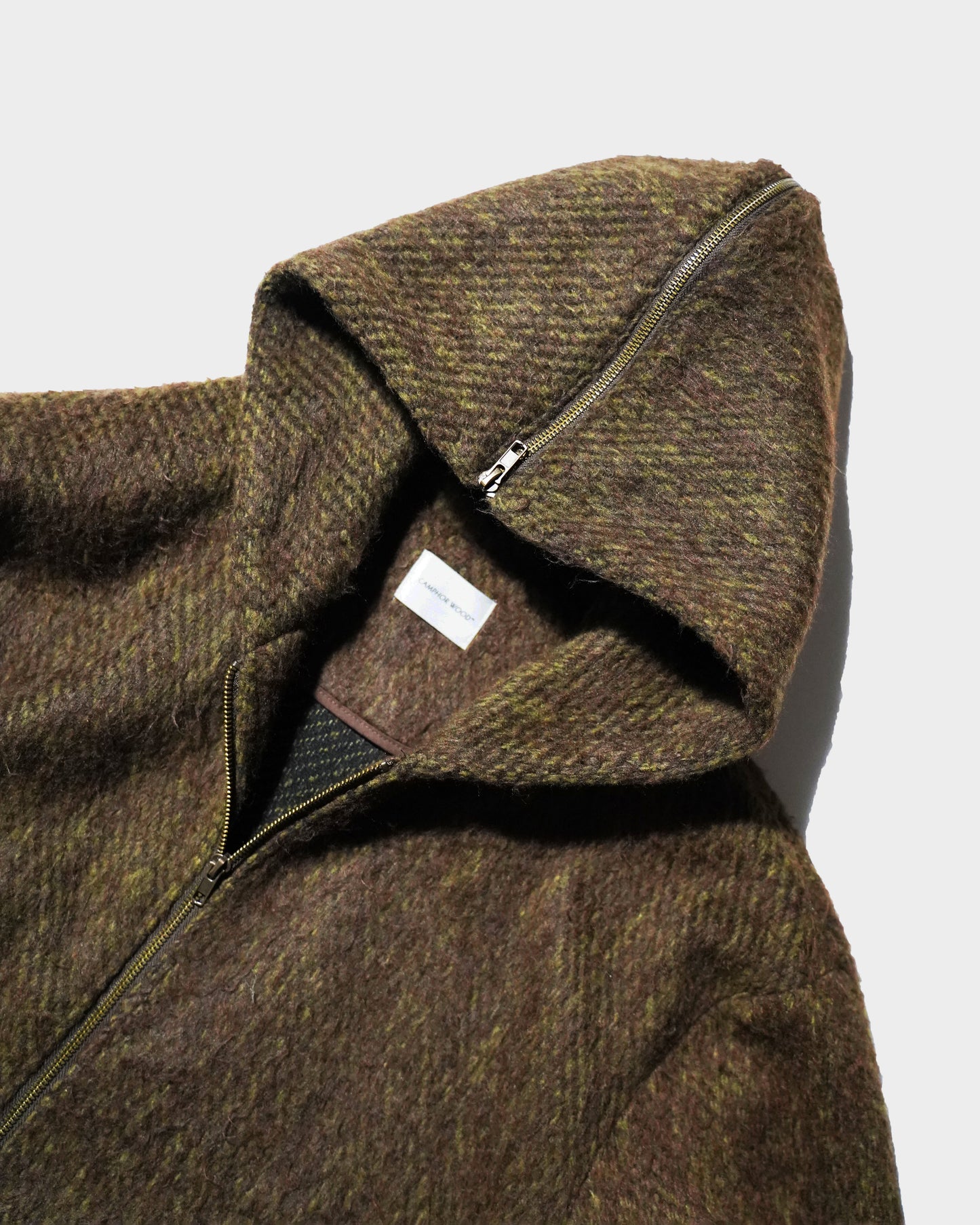 SAILOR COLLAR SHAGGY HOODIE