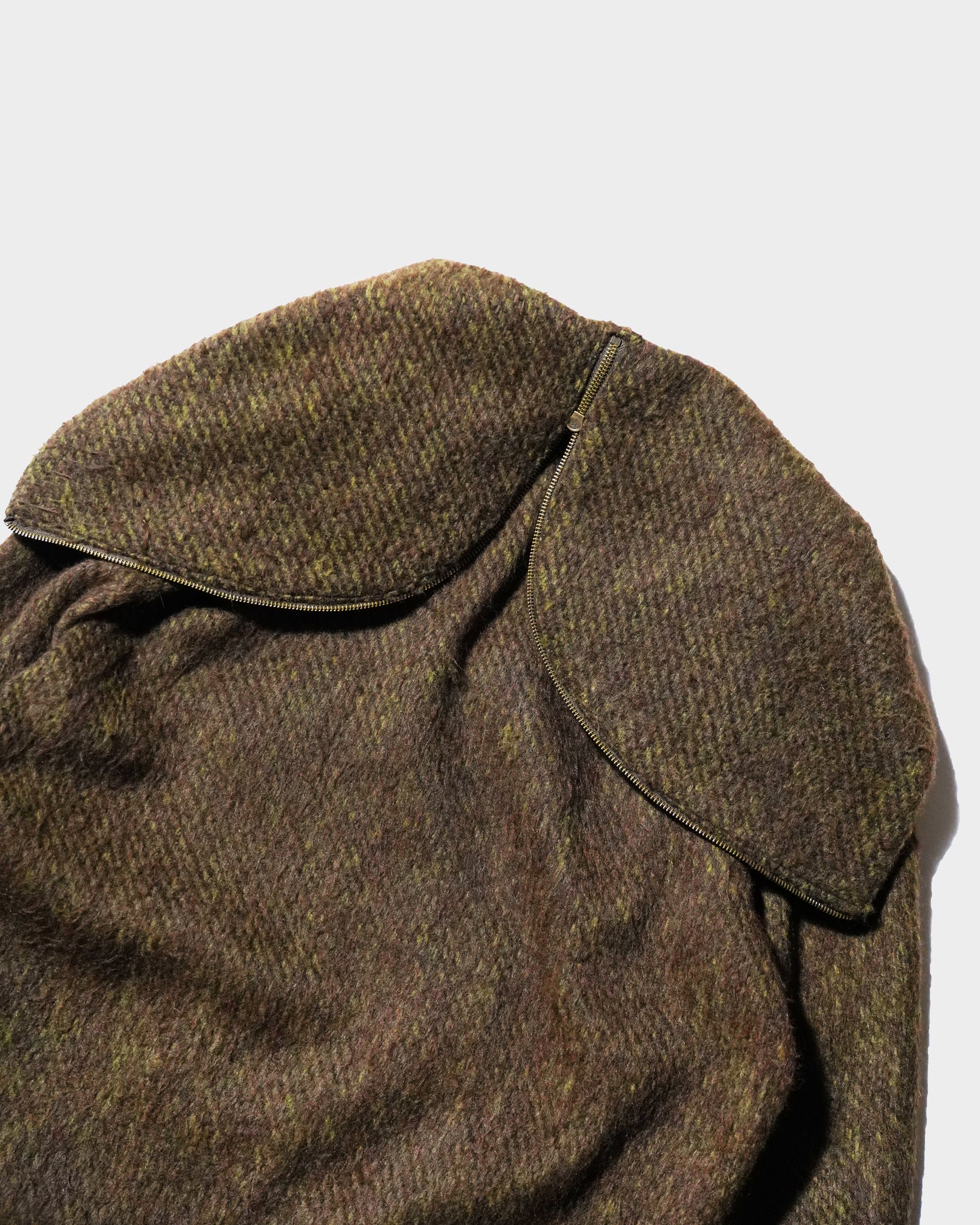 SAILOR COLLAR SHAGGY HOODIE