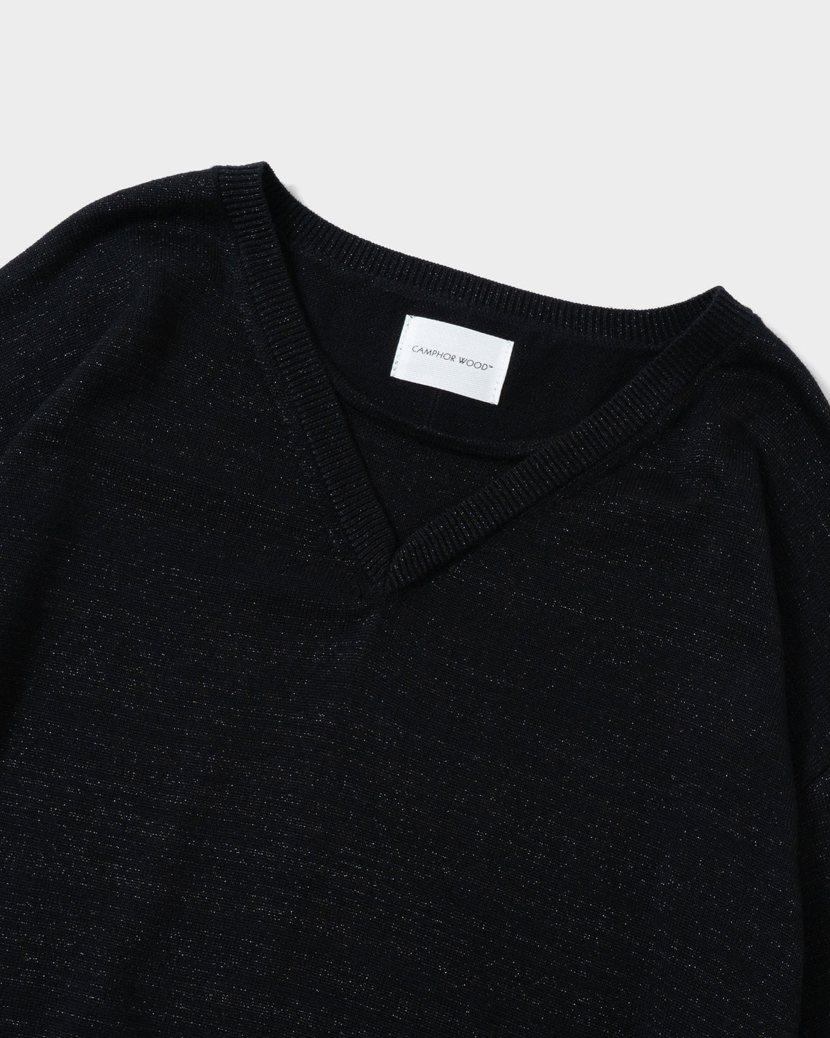 DOUBLE LAYERED V-NECK SWEATER