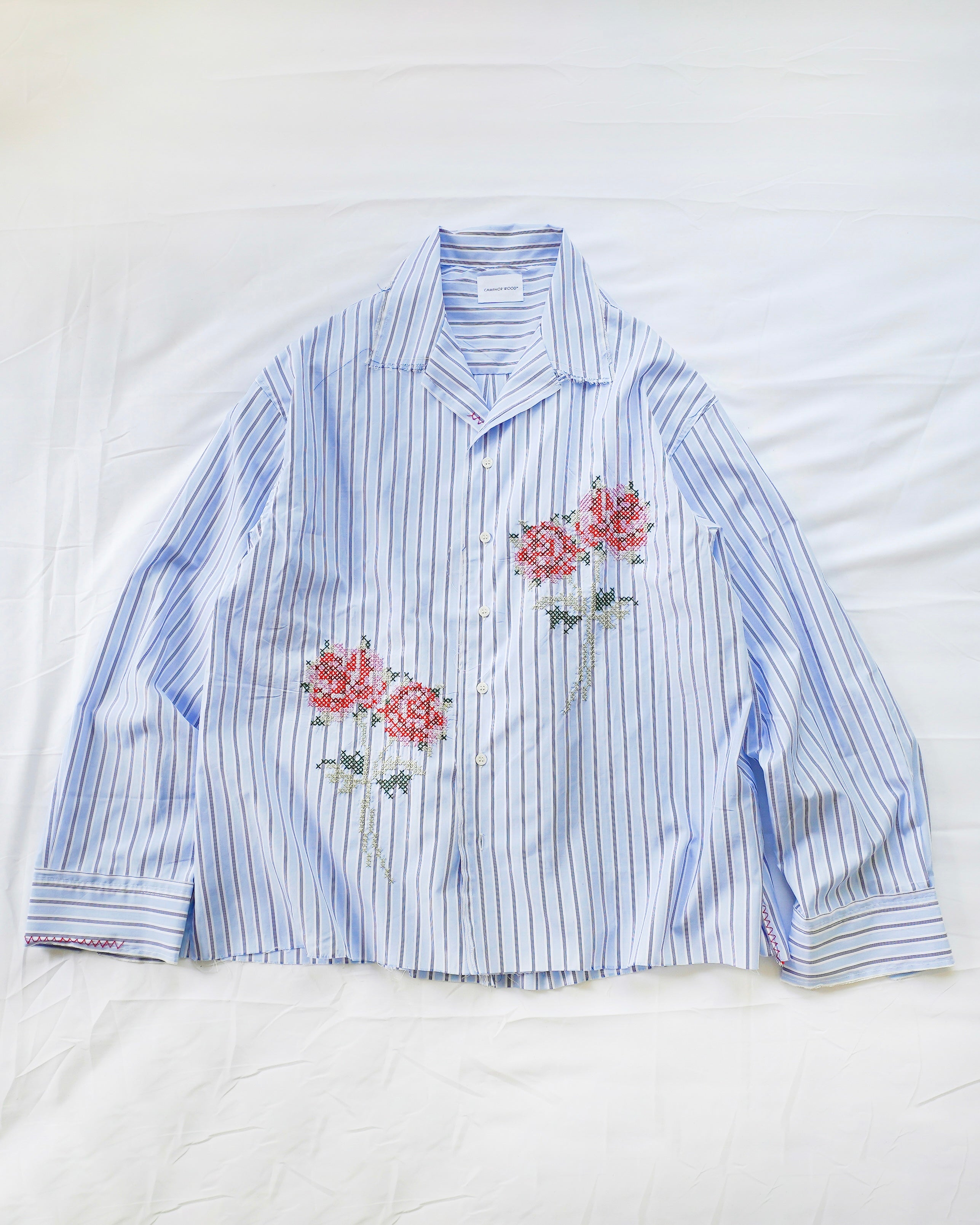 【即完‼️】Camphor wood flower embroideryshirt Camphor wood flower embroideryshirt