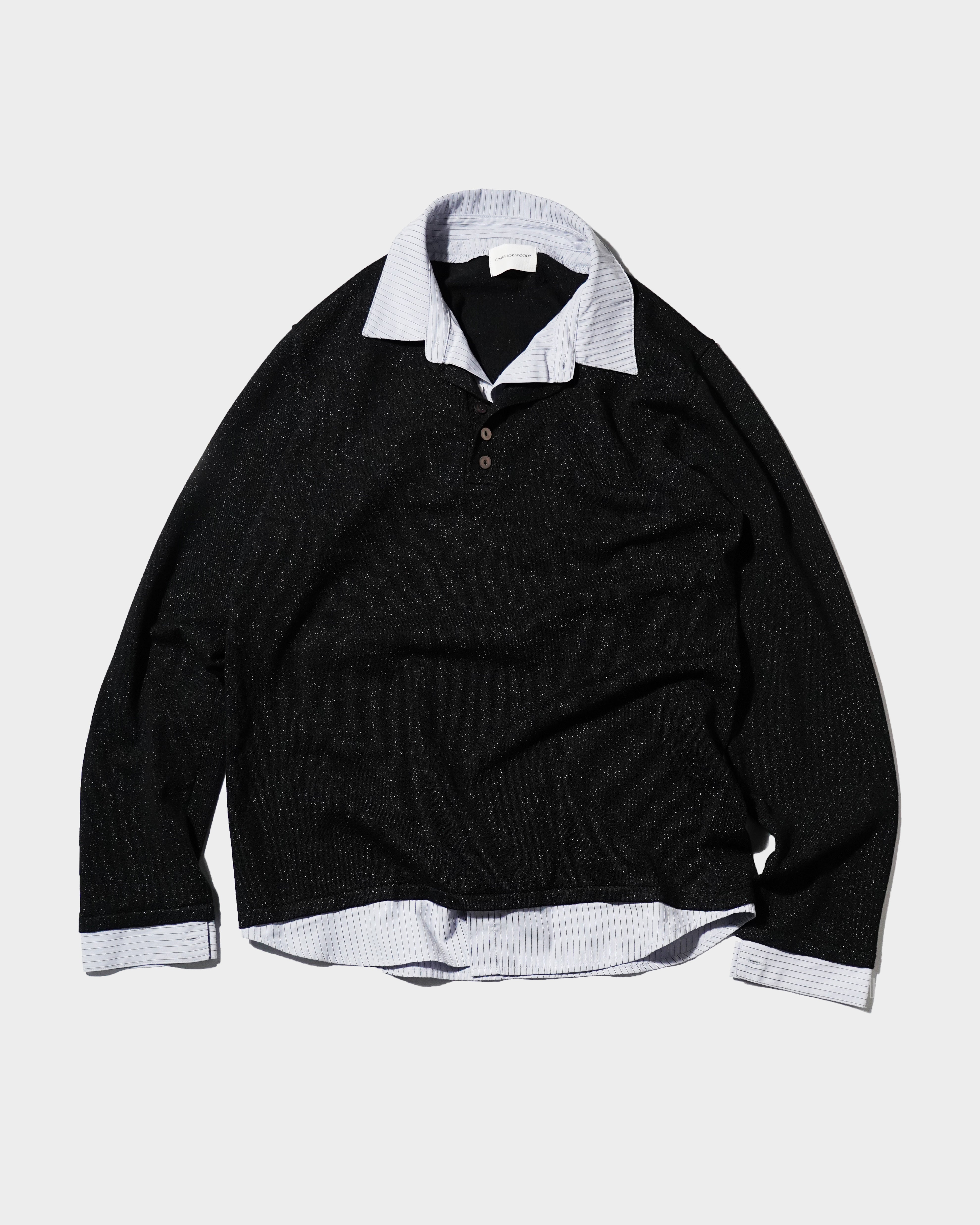 トップス camphor wood SHIRT LAYERED LAME KNIT TOP TOPS – CAMPHOR WOOD - OFFICIAL ONLINE STORE （カンファーウッド）