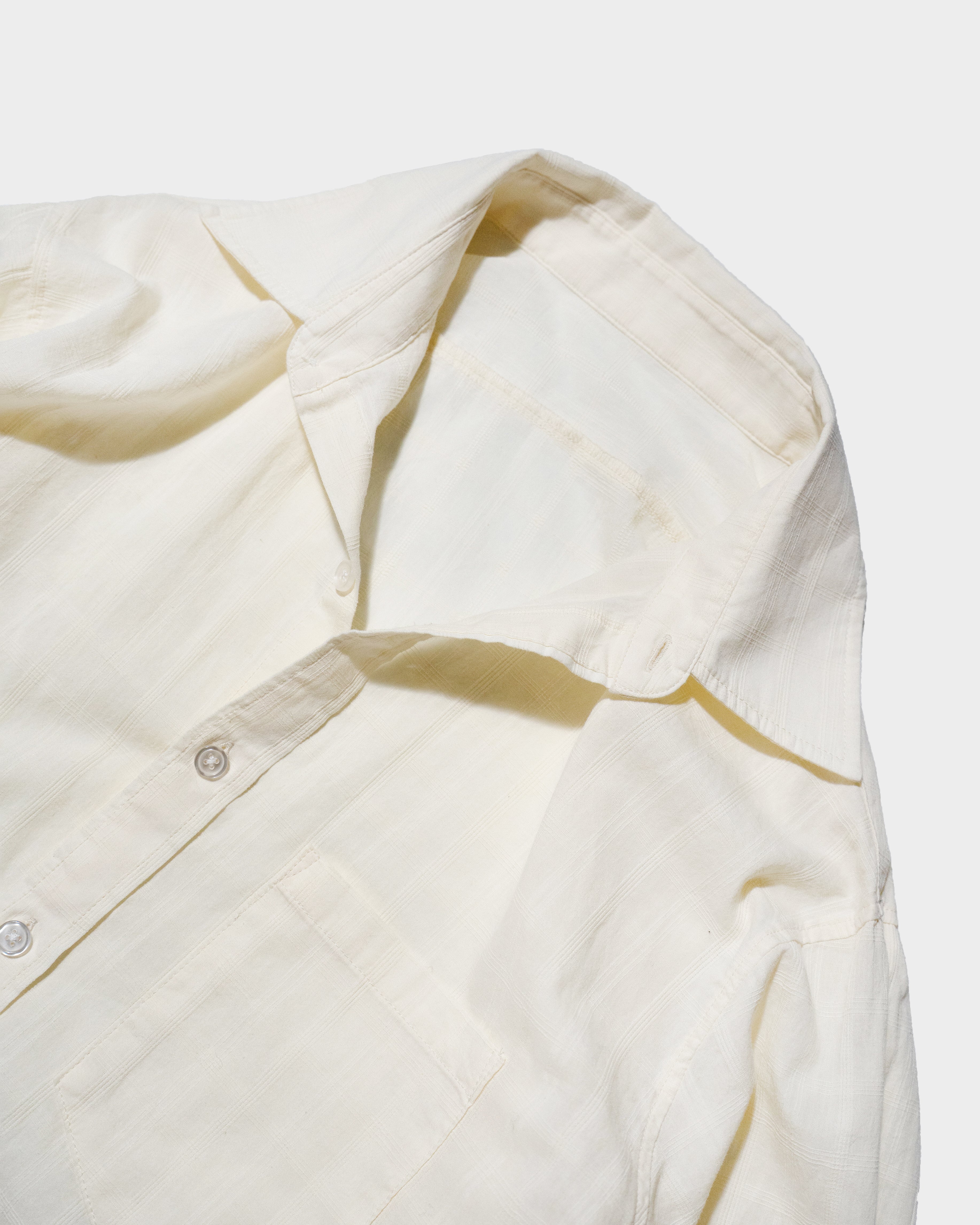 SHEER CHECK L/S SHIRTS – CAMPHOR WOOD - OFFICIAL ONLINE STORE