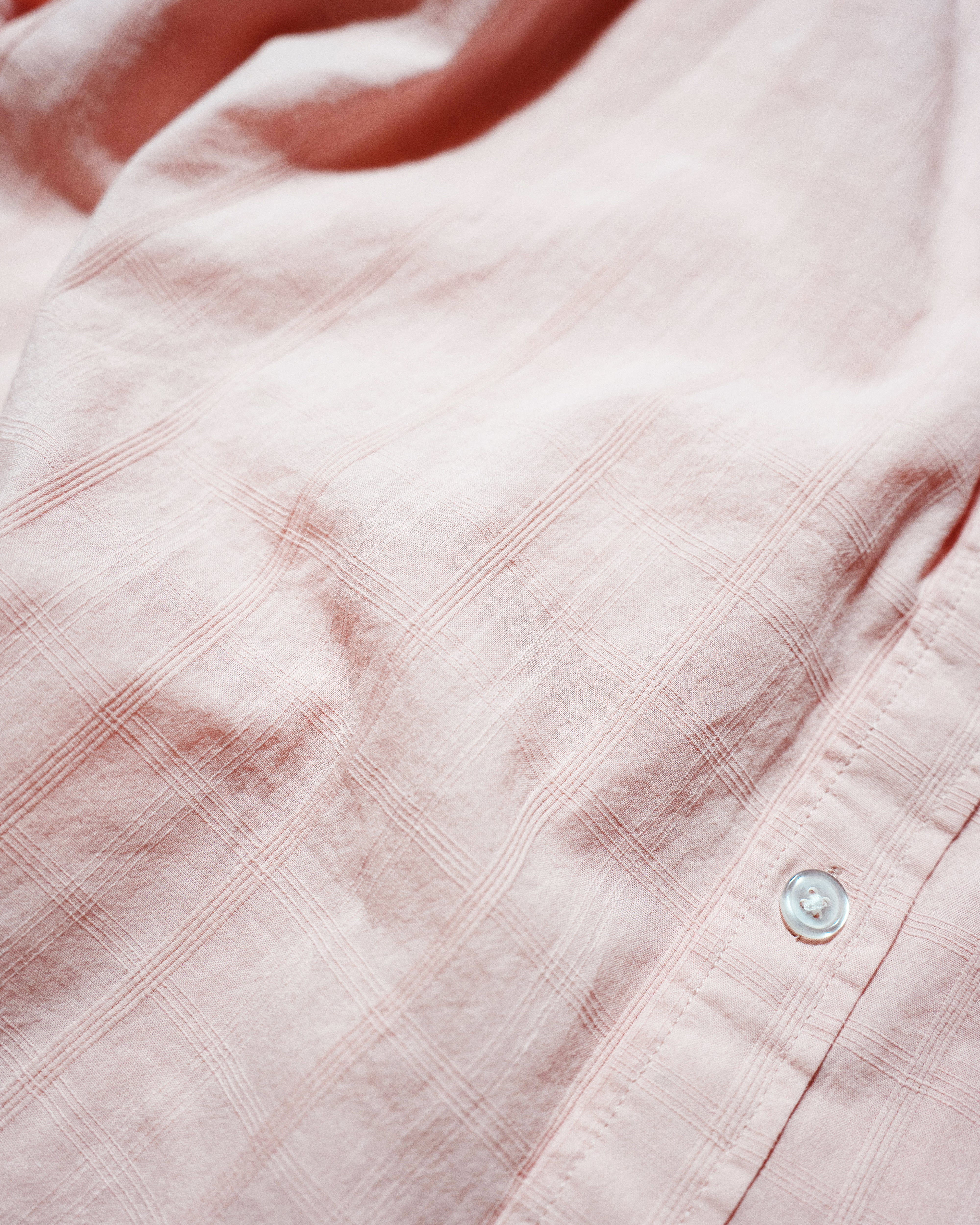 SHEER CHECK L/S SHIRTS – CAMPHOR WOOD - OFFICIAL ONLINE STORE