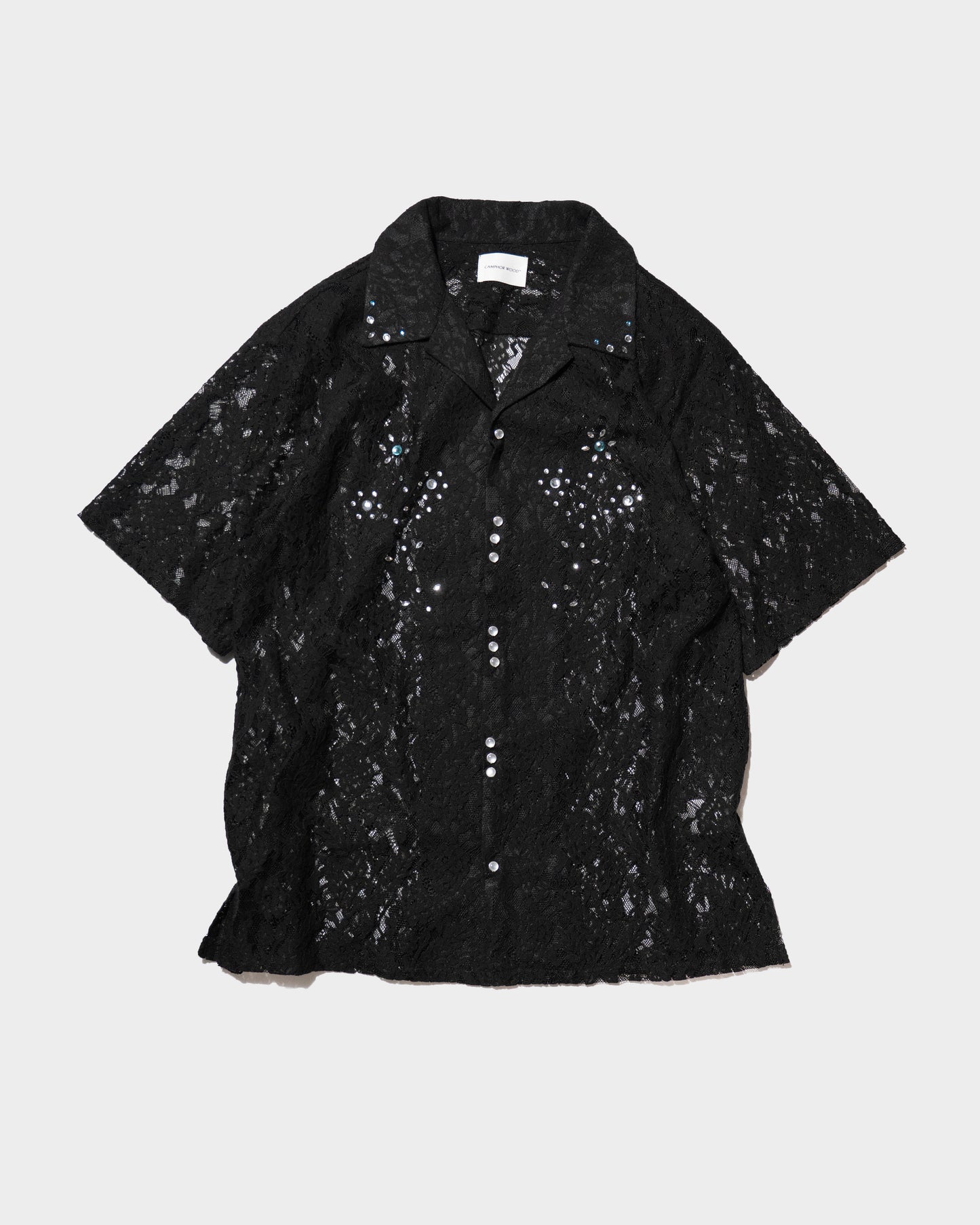 FLOWER BIJOU SHEER H/S SHIRTS