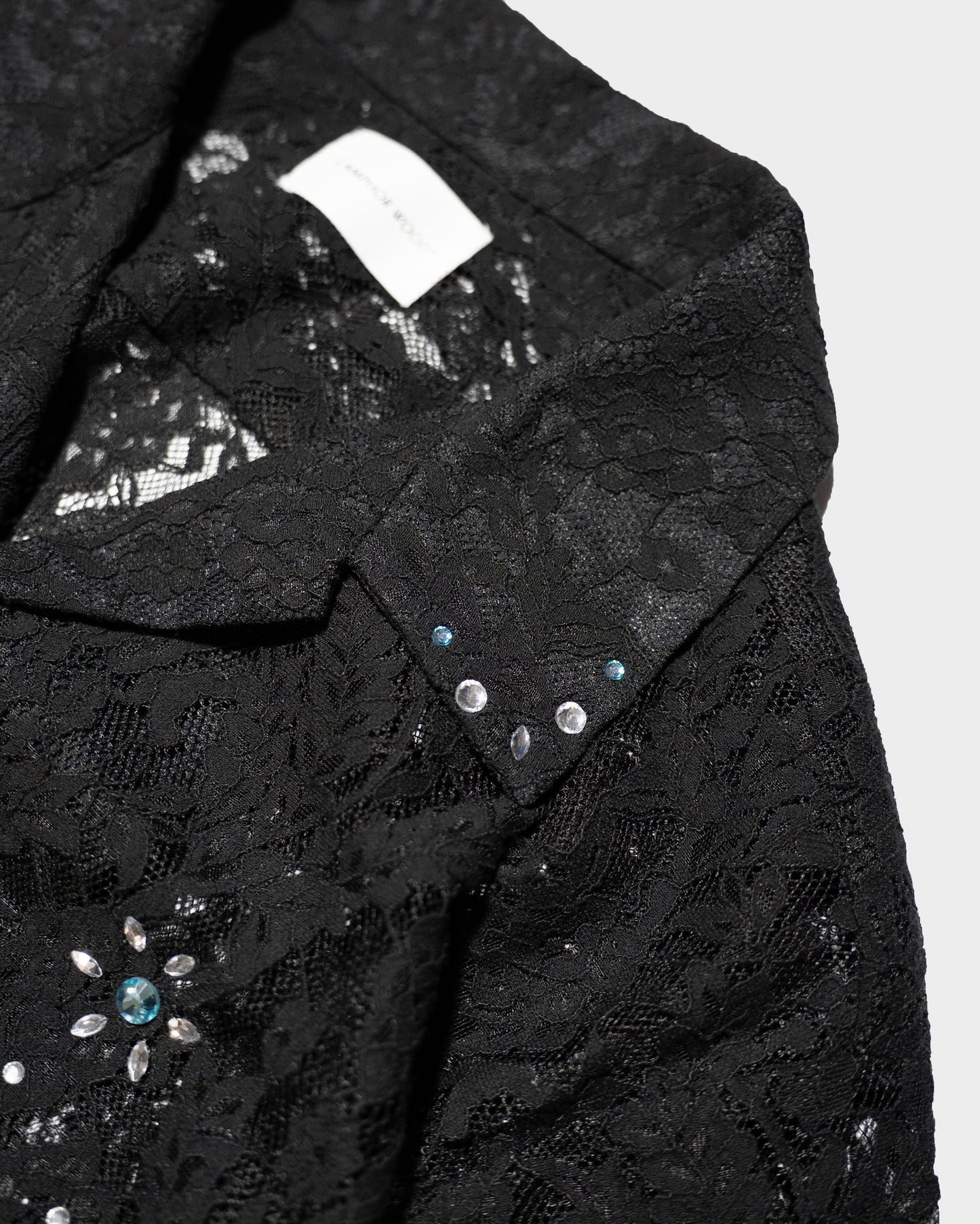 FLOWER BIJOU SHEER H/S SHIRTS
