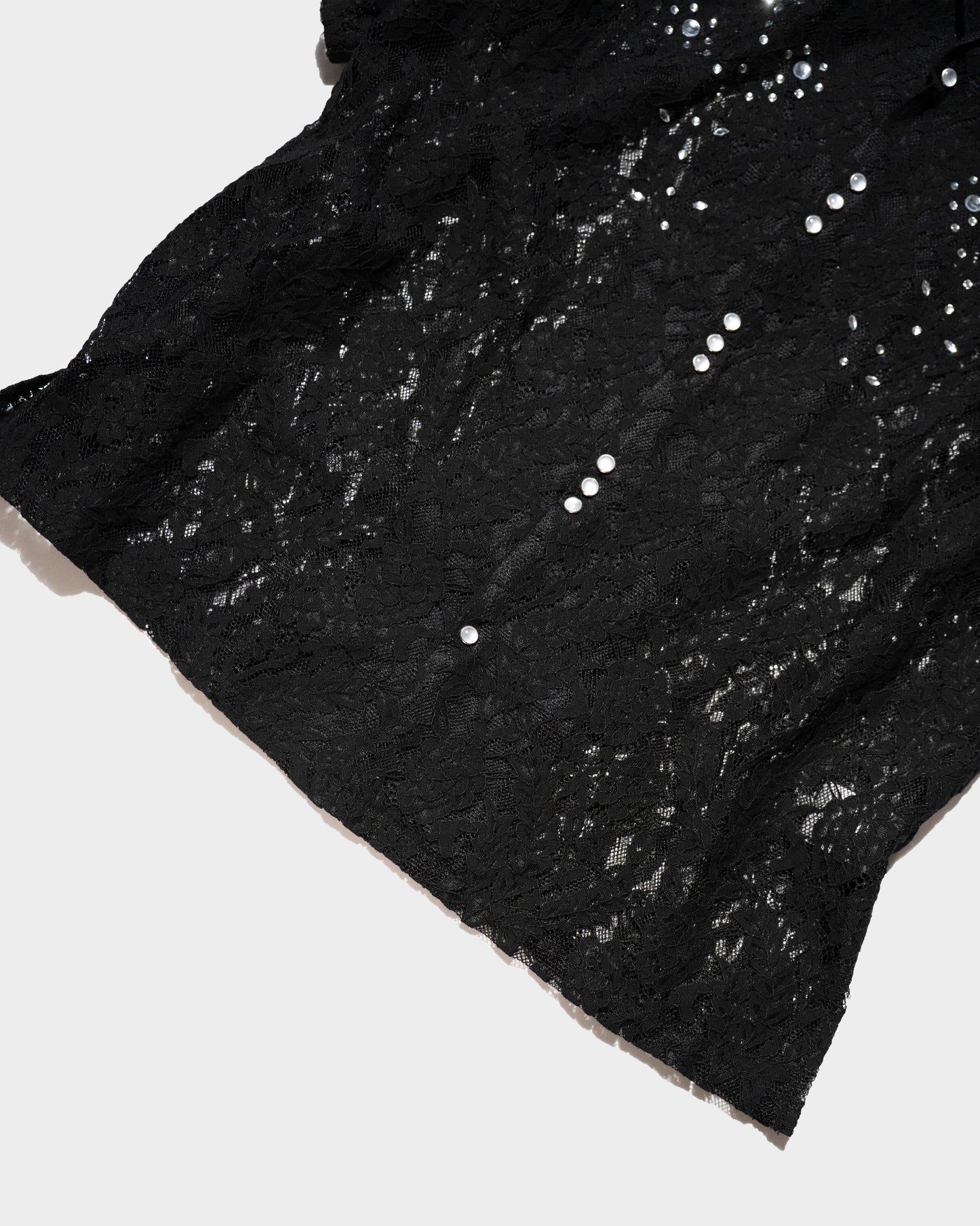FLOWER BIJOU SHEER H/S SHIRTS