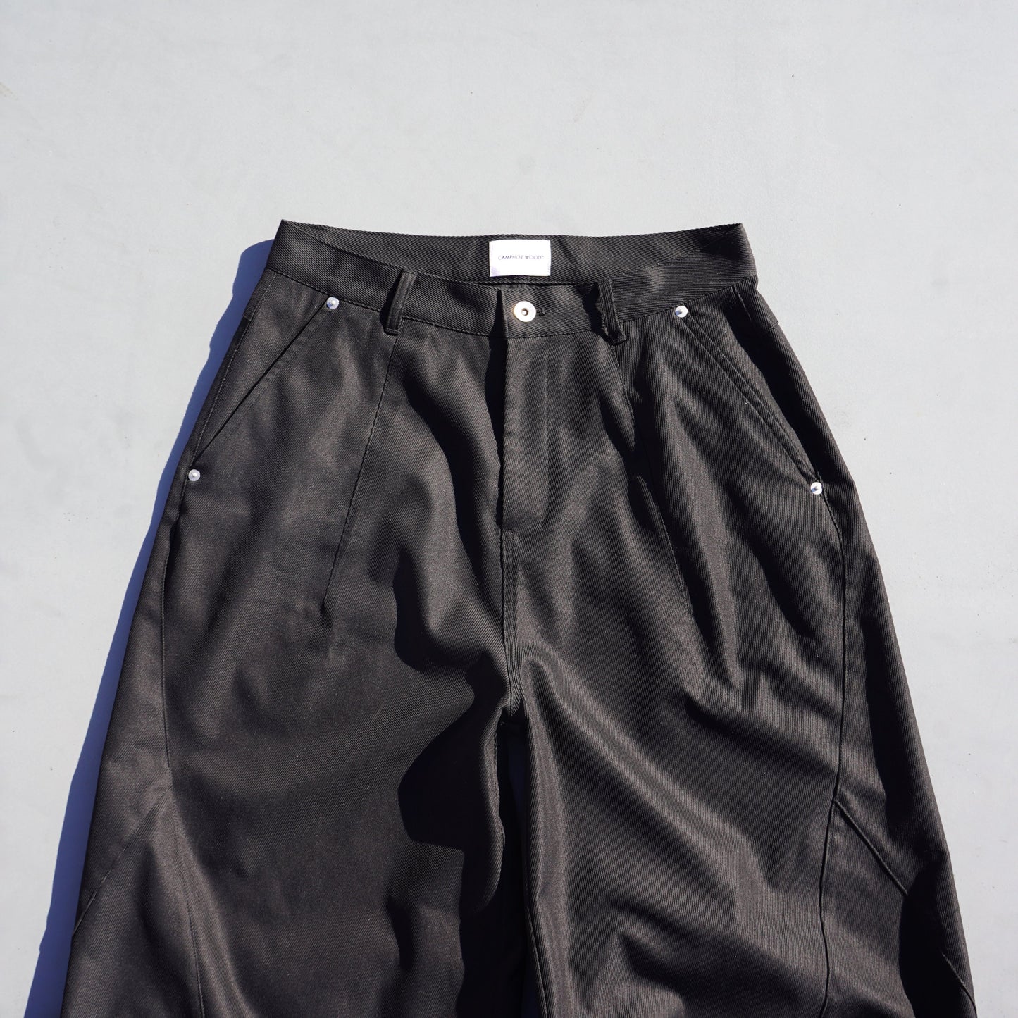 super baggy polyester slacks