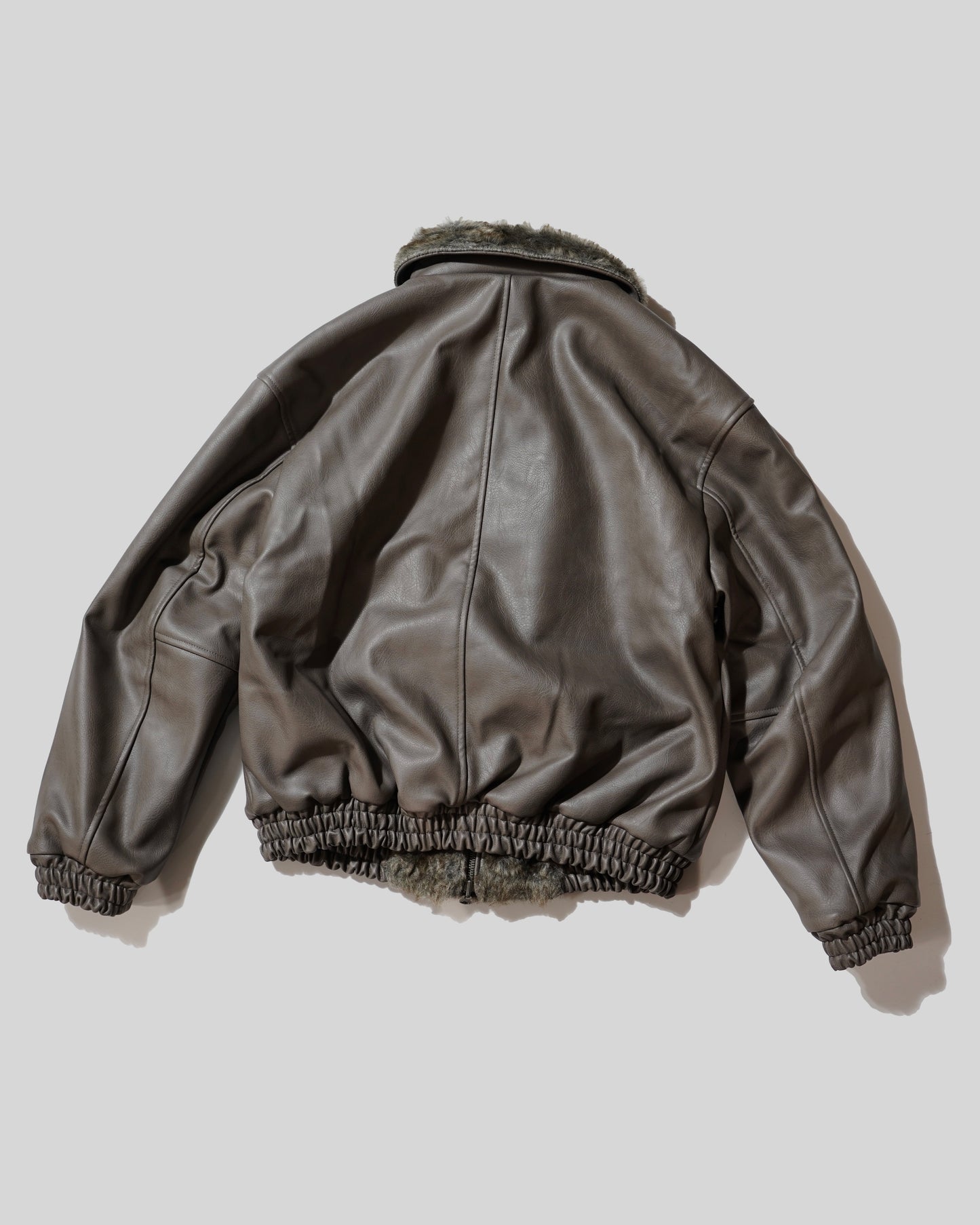 leather/fur faux reversible flight jacket (発送予定：2025年11月上旬~)