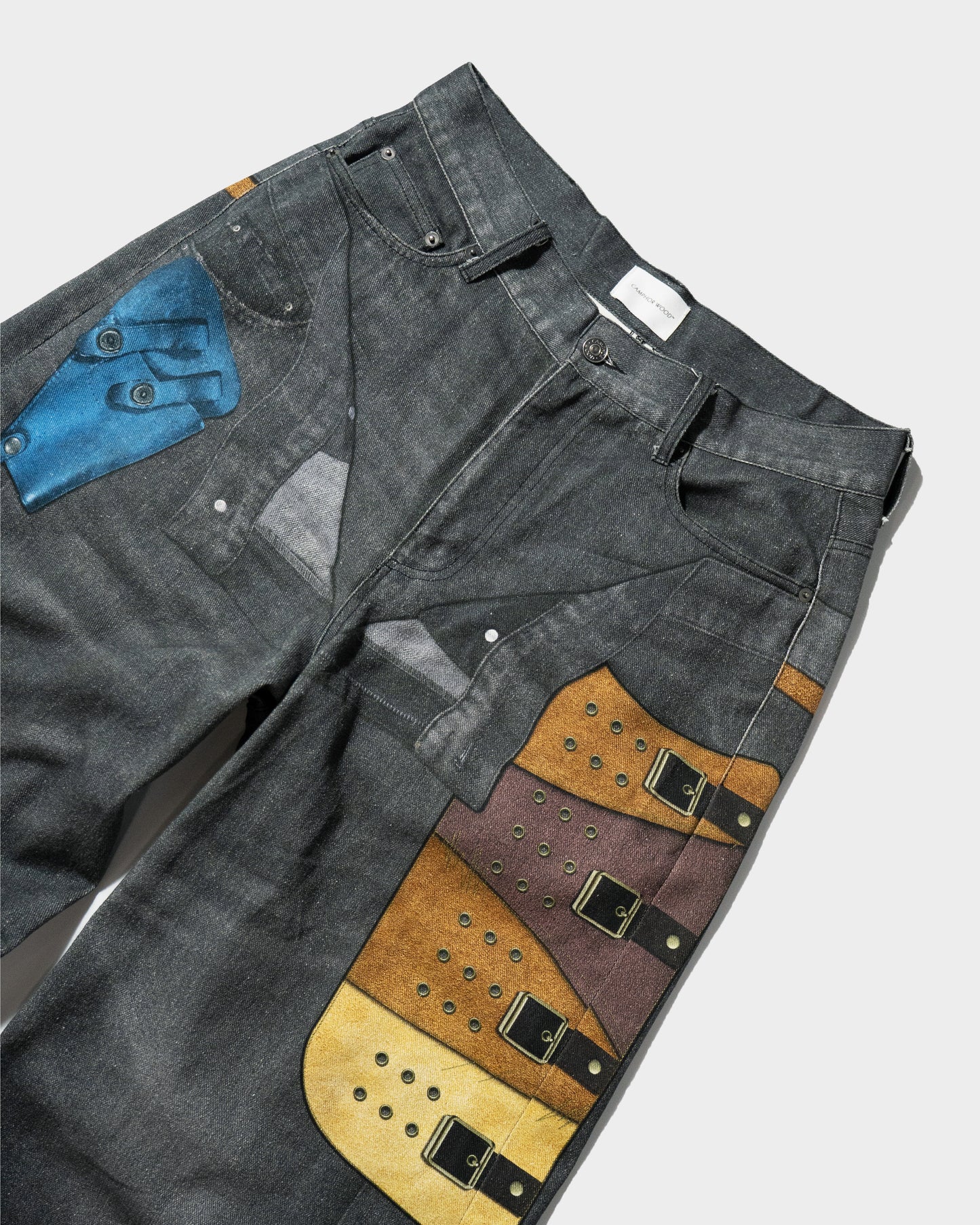 PISTOL HOLSTER COWBOY PRINT DENIM