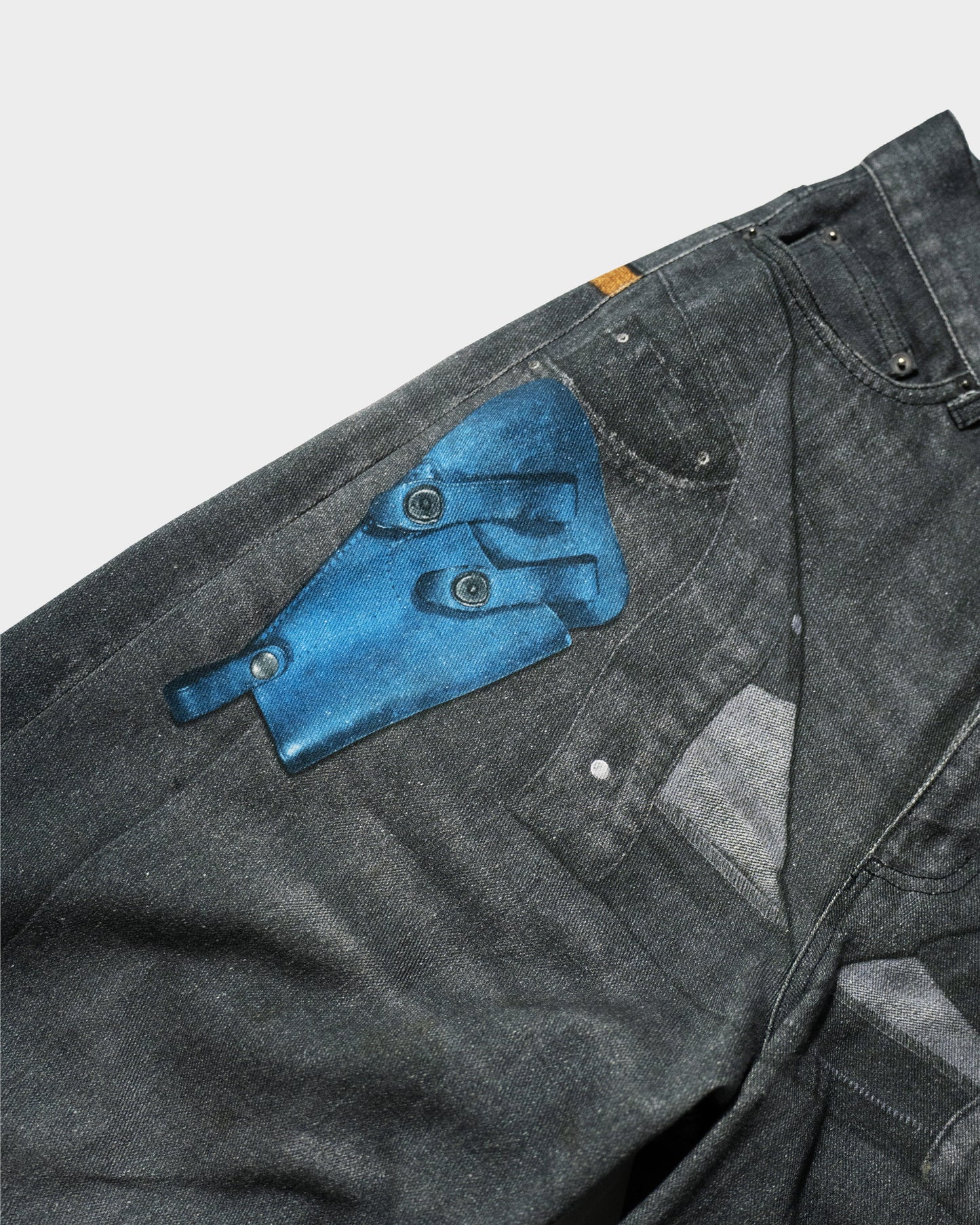 PISTOL HOLSTER COWBOY PRINT DENIM