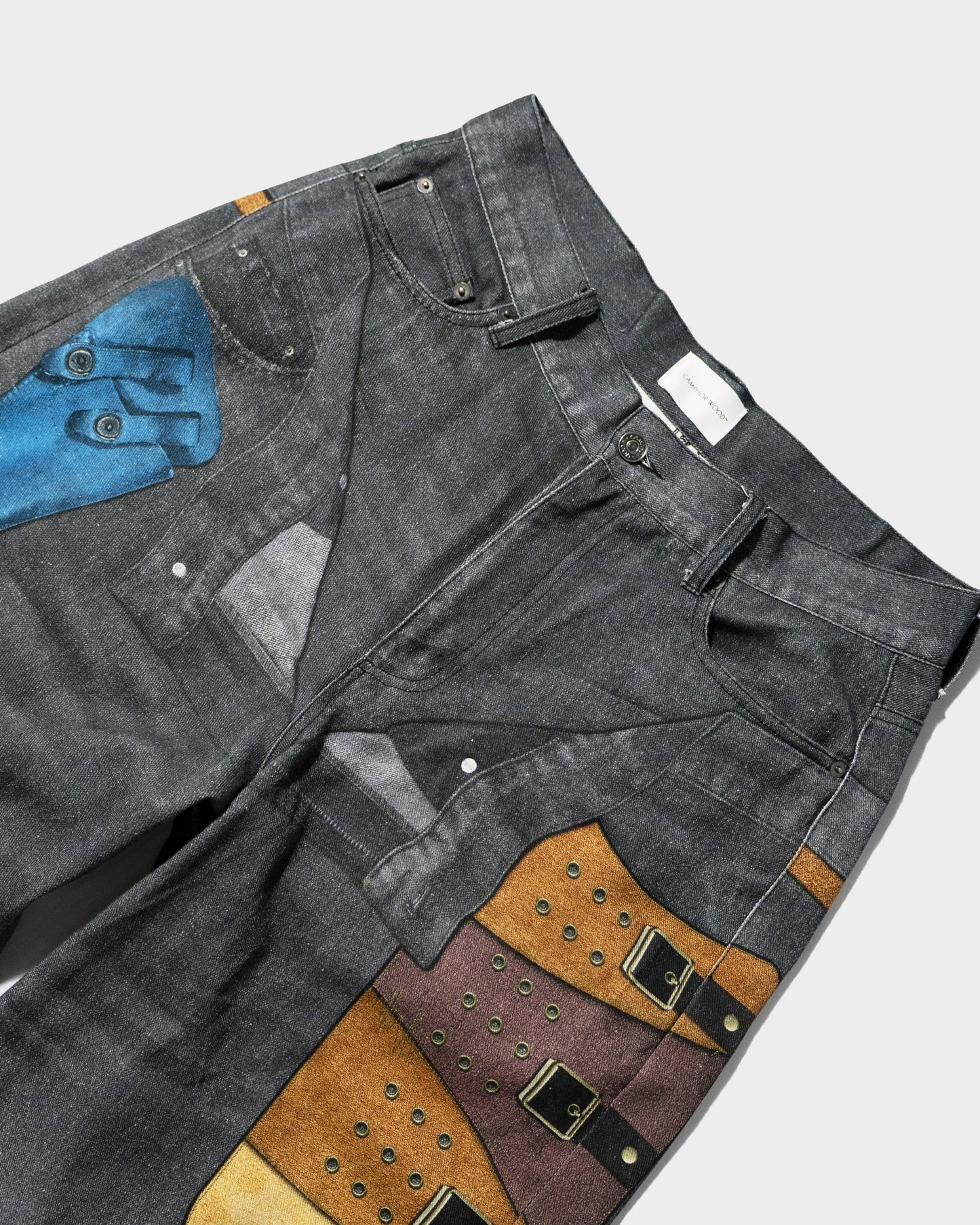PISTOL HOLSTER COWBOY PRINT DENIM