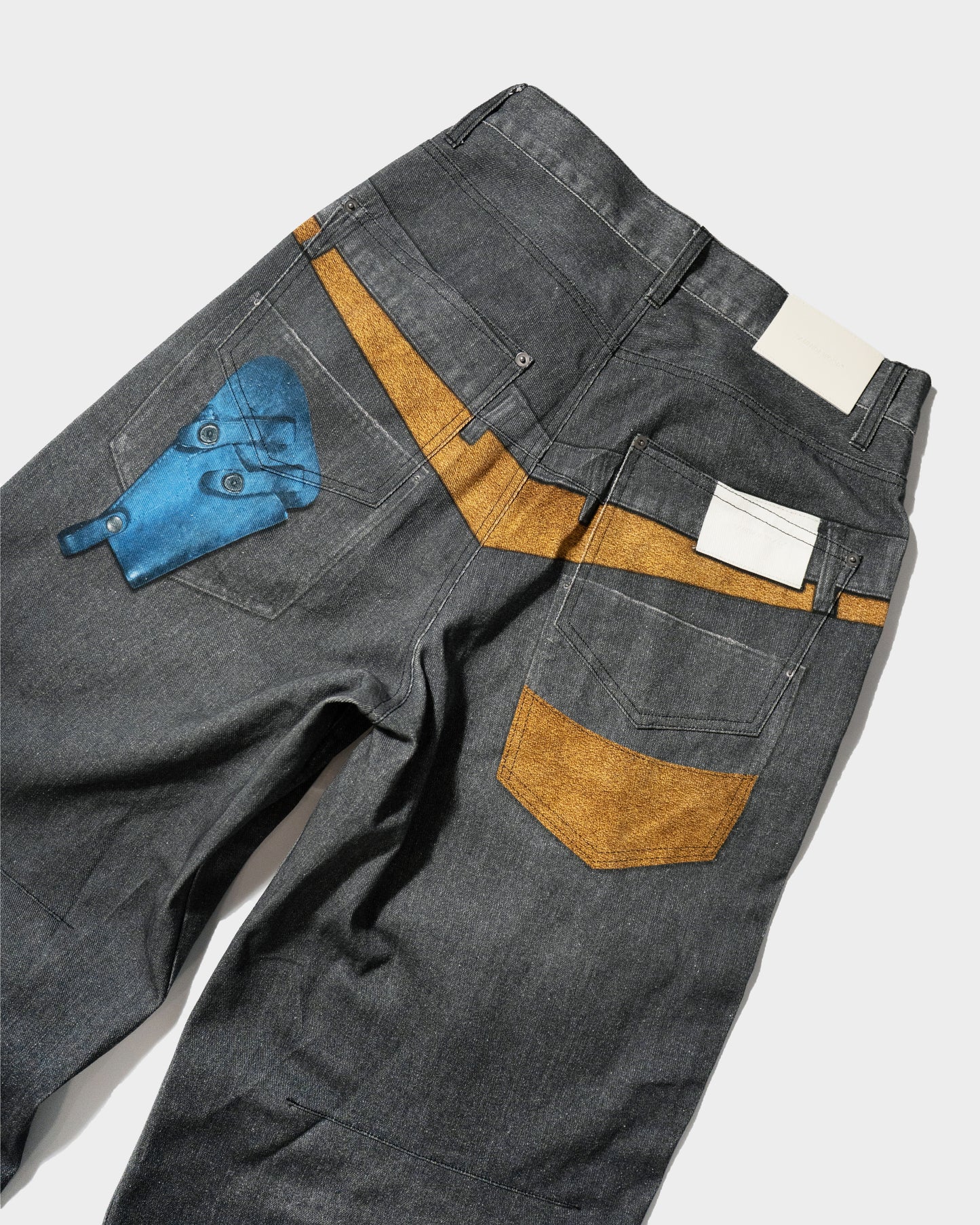 PISTOL HOLSTER COWBOY PRINT DENIM